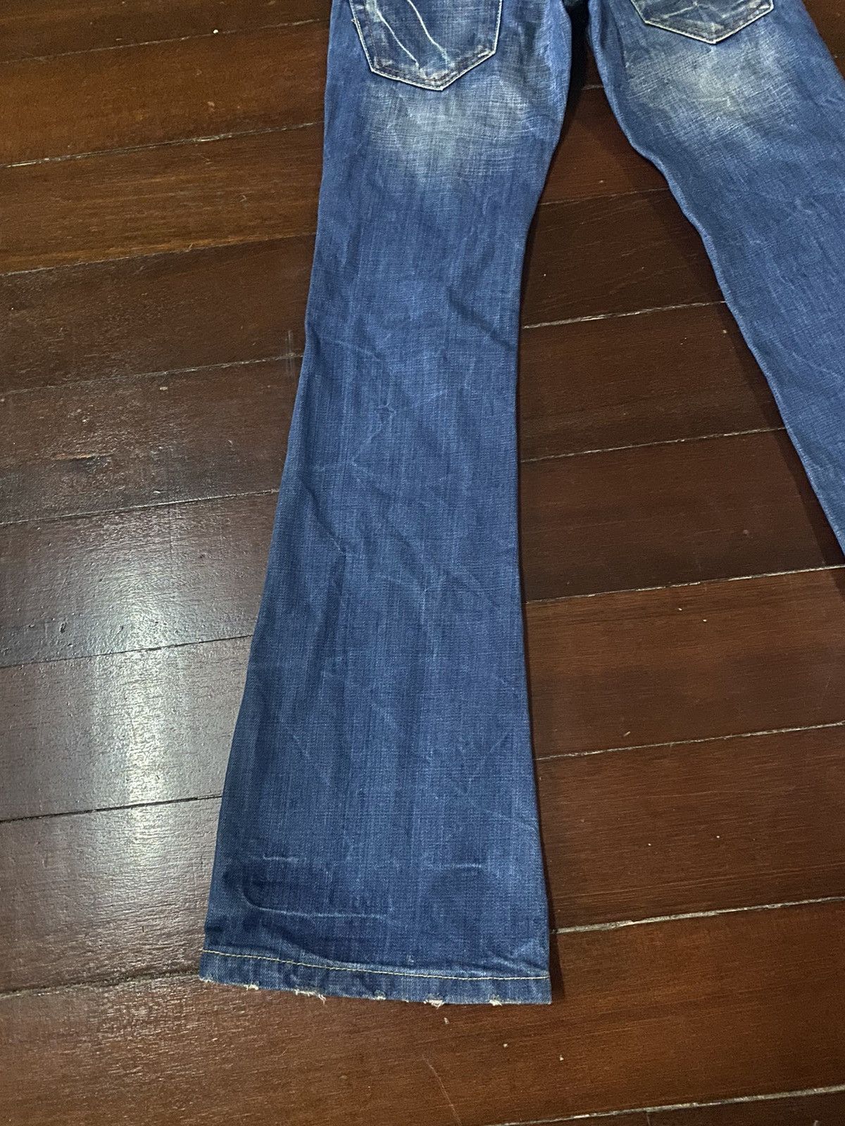 Designer FIRE DRIVE JEANS BOOT CUT WIDE LEG BAGGY Size 30" / US 8 / IT 44 - 16 Thumbnail