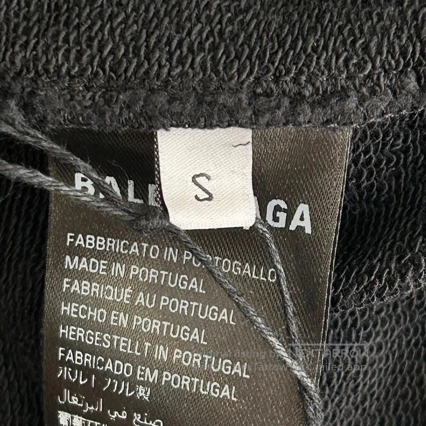 Balenciaga Black Printed Hoodie with Front Pocket. Size US S / EU 44-46 / 1 - 6 Thumbnail