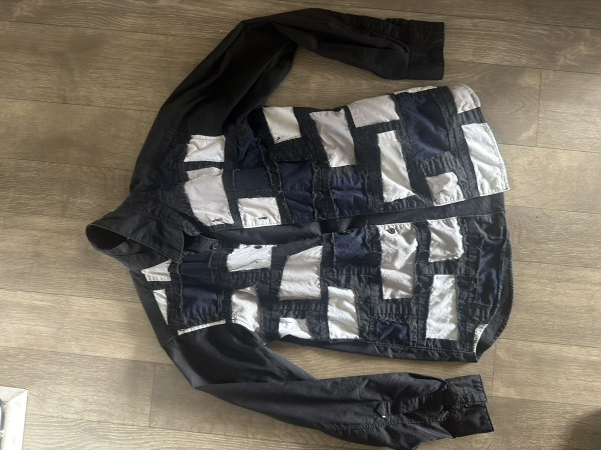 Comme des garcons patchwork button down