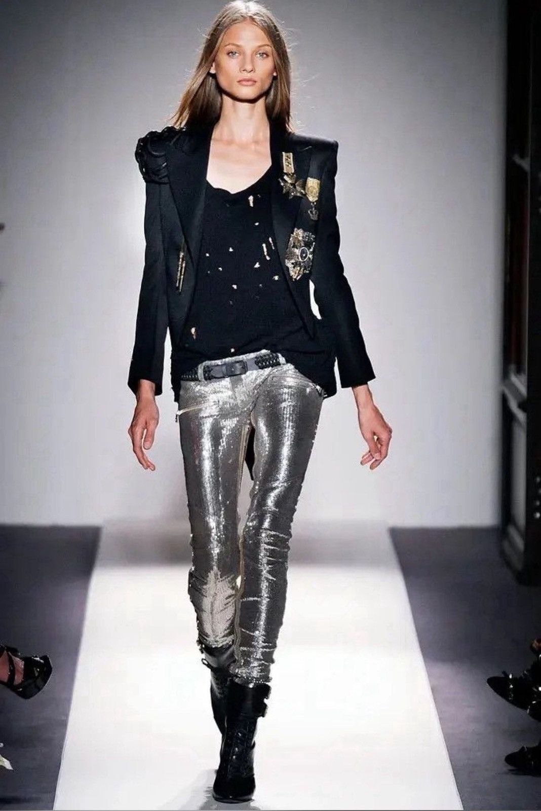 Balmain Balmain SS10 Bullet / Distressed Thermal Shirt Decarnin Size US M / EU 48-50 / 2 - 6 Thumbnail