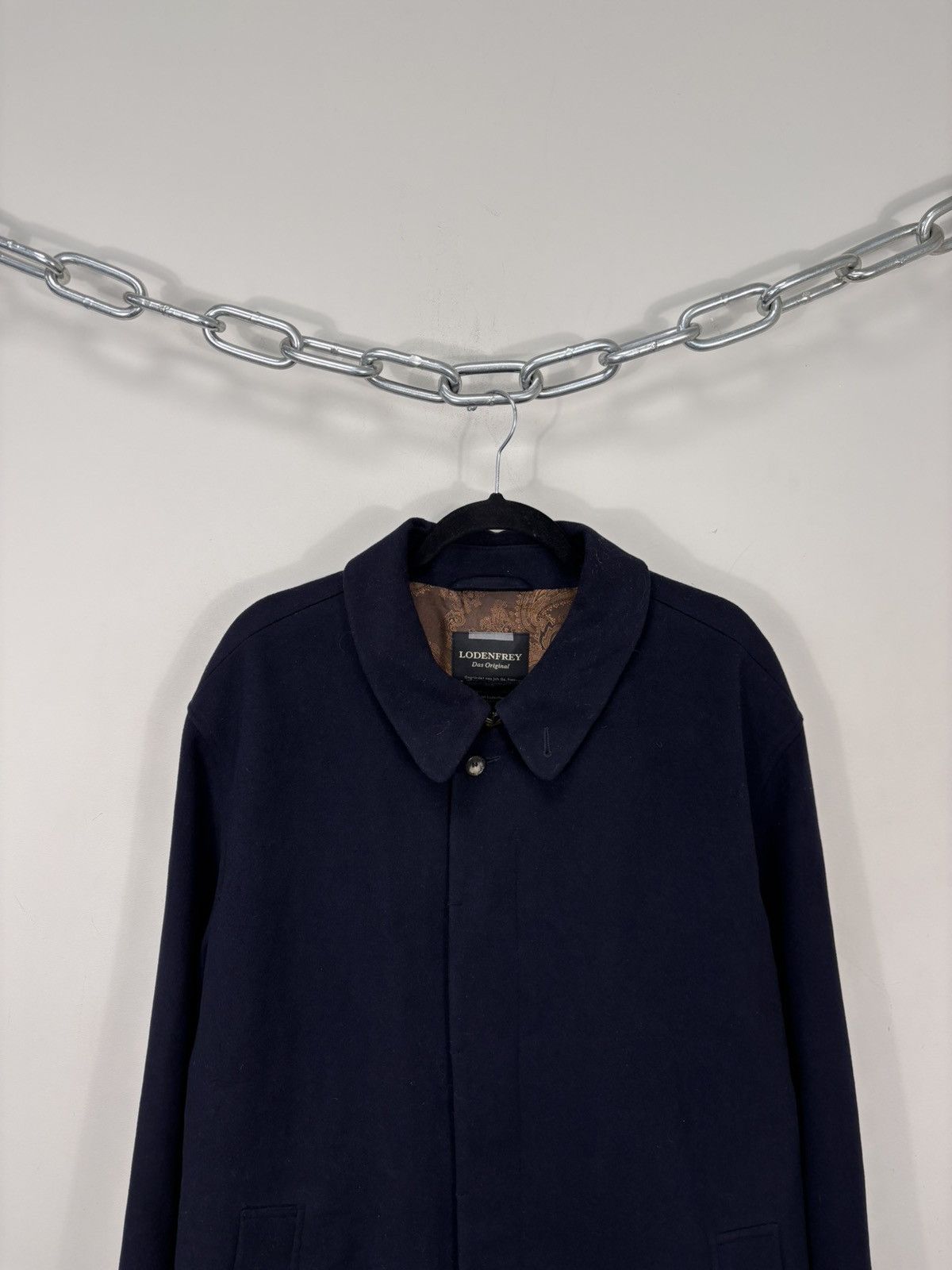 Other Lodenfrey Men’s Navy Blue Wool Cashmere Long Overcoat Size US XL / EU 56 / 4 - 4 Thumbnail