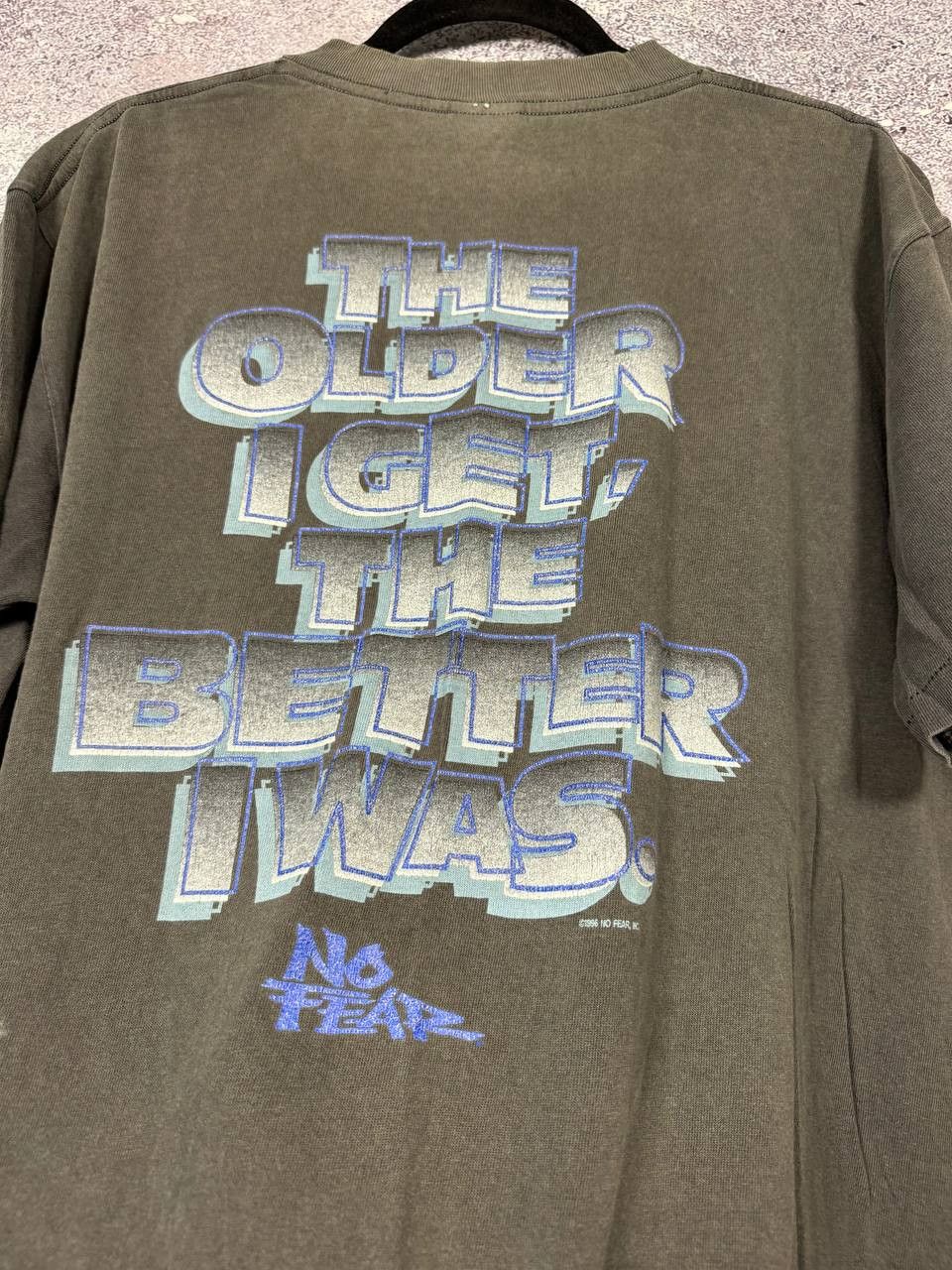 No Fear 90's NO FEAR Vintage 1996 The Older I Get The Better I Was Size US L / EU 52-54 / 3 - 17 Thumbnail