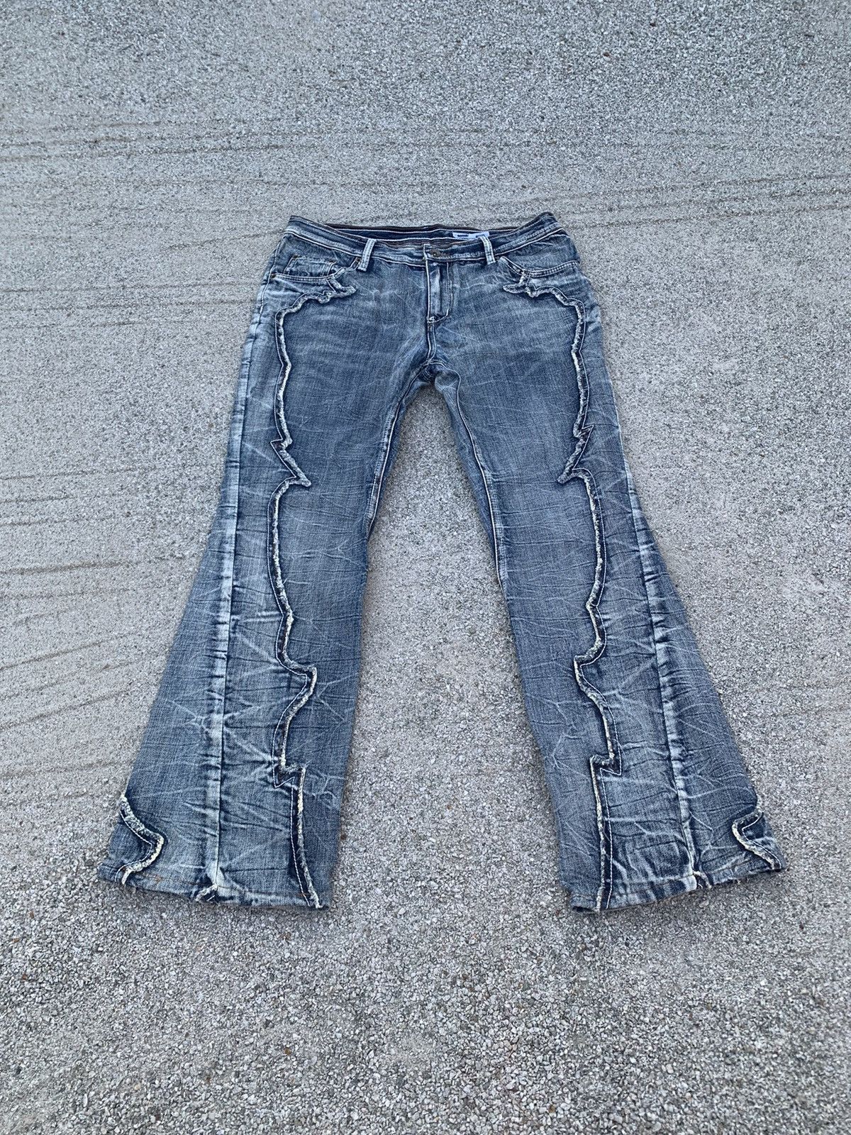 semanticdesign 💥Flared💥Semantic Design Nice Design Jeans Pants Size US 33 - 2 Thumbnail