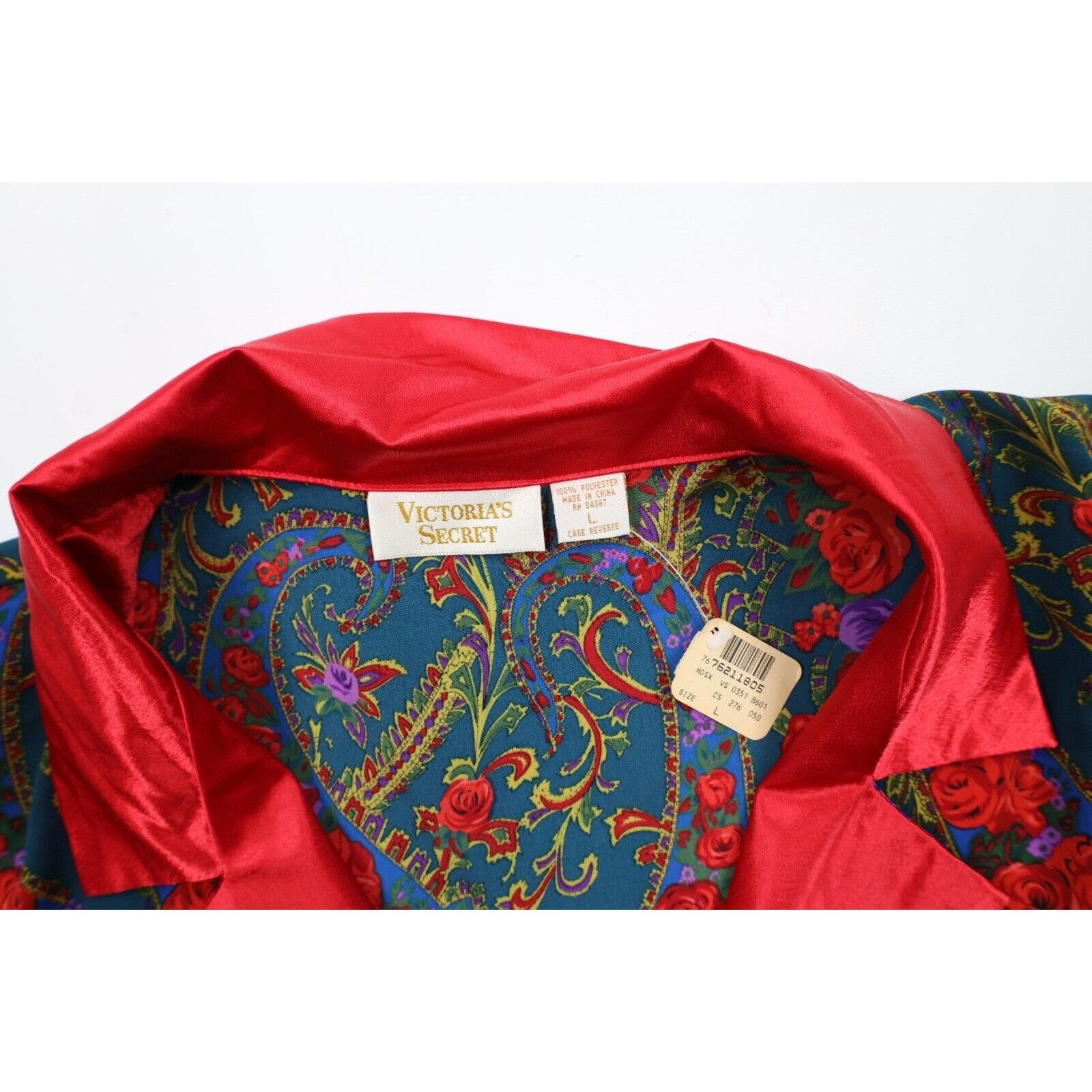 Victoria's Secret × Vintage NOS Vintage 90s Victorias Secret 2 Piece Flower Pajamas Size L / US 10 / IT 46 - 5 Thumbnail