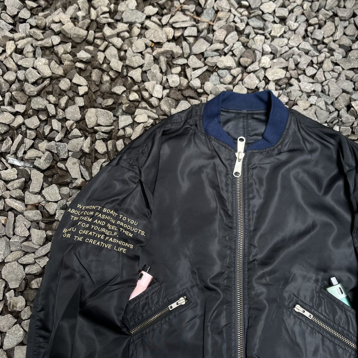 Japanese Brand Type MA1 Reversible Bomber Jacket Embroidery Man’s Batsu Size US XL / EU 56 / 4 - 7 Thumbnail