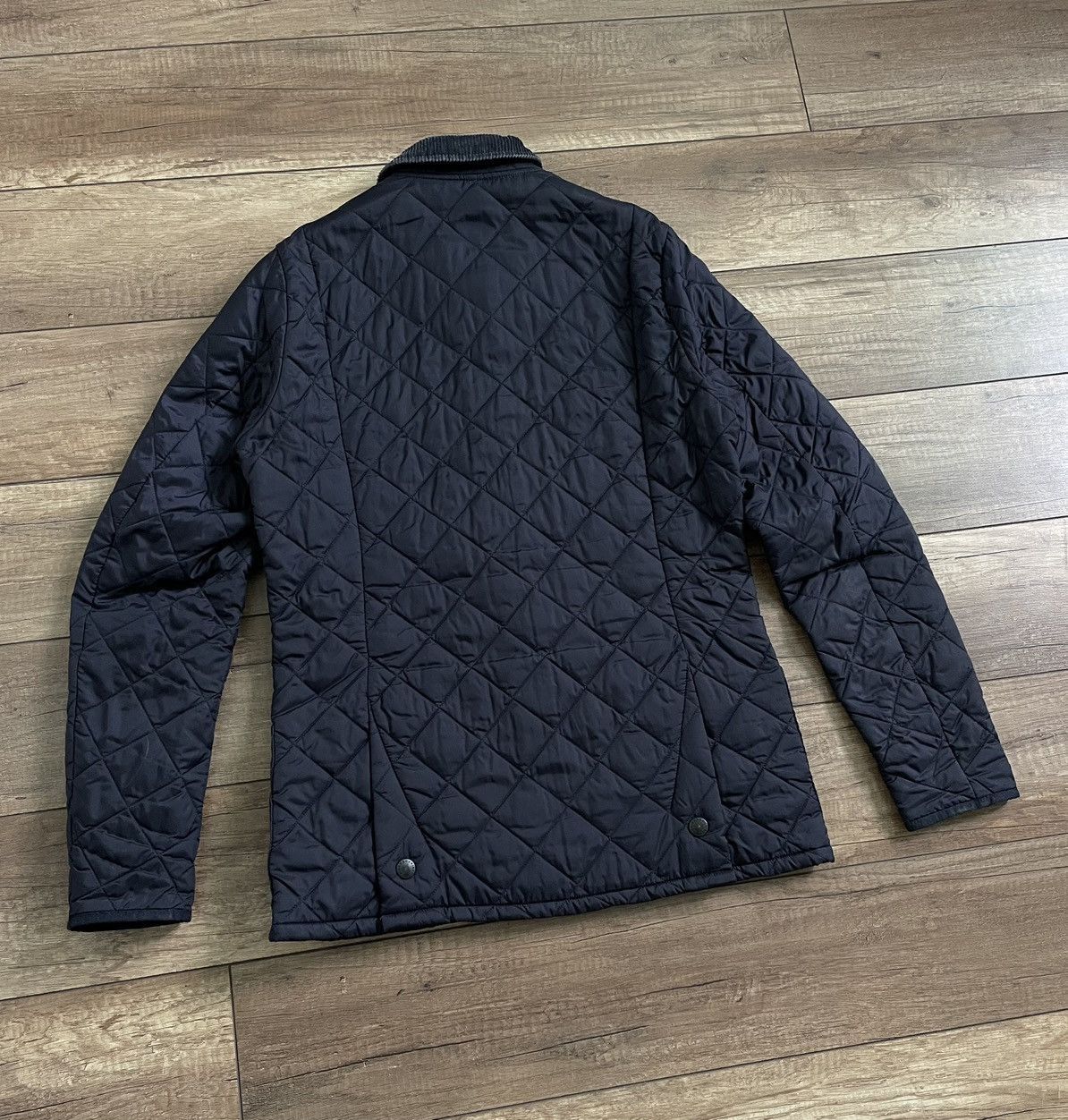 Barbour Barbour Liddesdale Quilted Nylon Slim Jacket Corduroy Collar Size US S / EU 44-46 / 1 - 2 Thumbnail