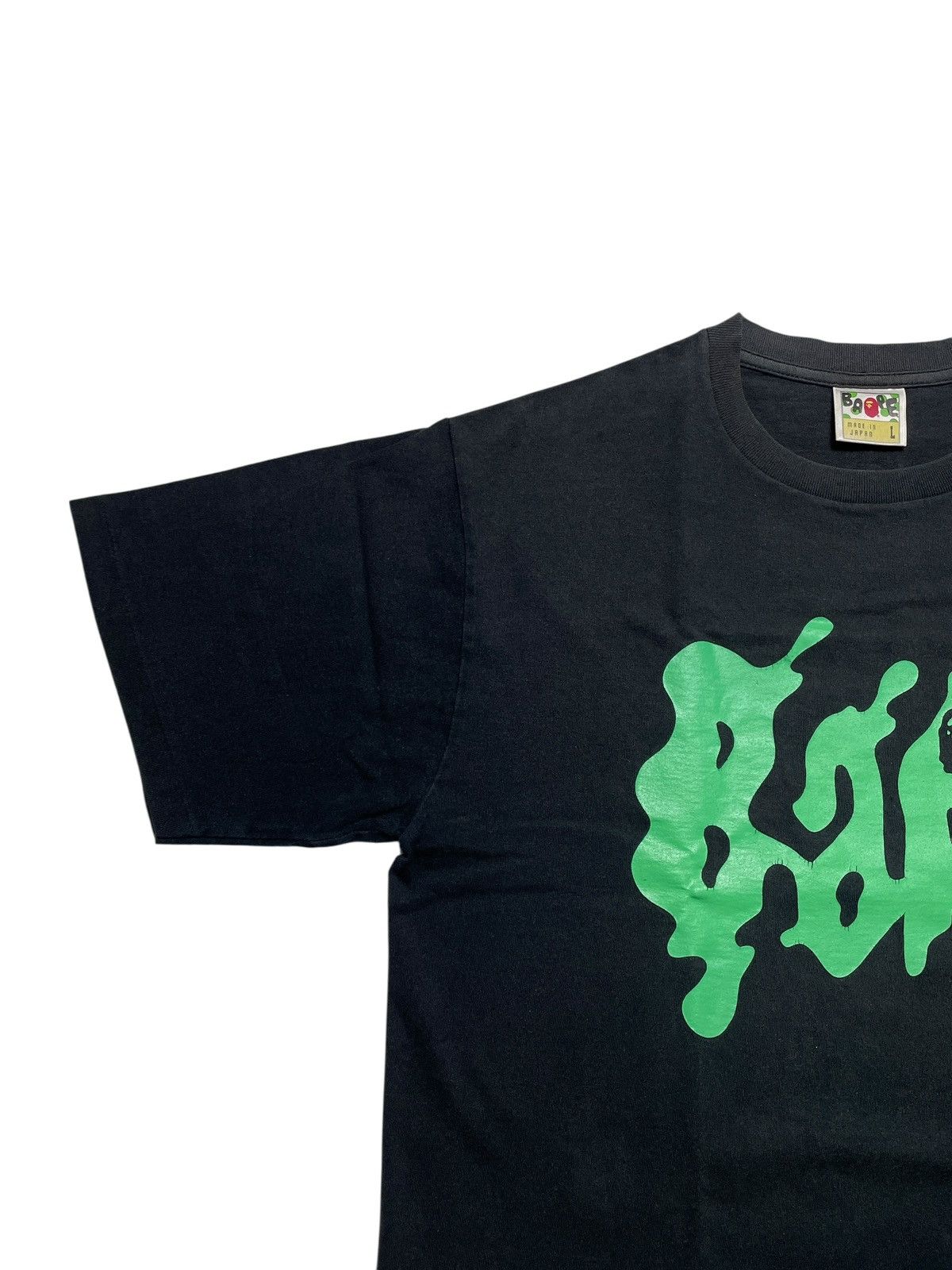 Bape Bape Drip Logo Faded Tshirt Size US L / EU 52-54 / 3 - 4 Thumbnail