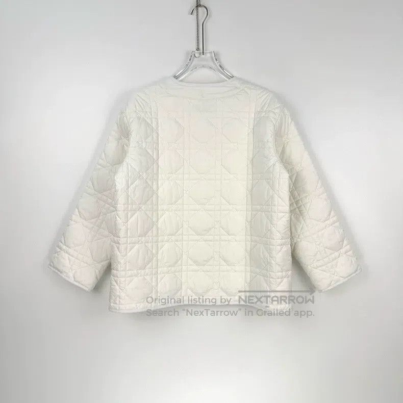 Dior Dior White embroidered bee diamond cotton jacket Size XXS / US 00 / IT 34 - 4 Thumbnail