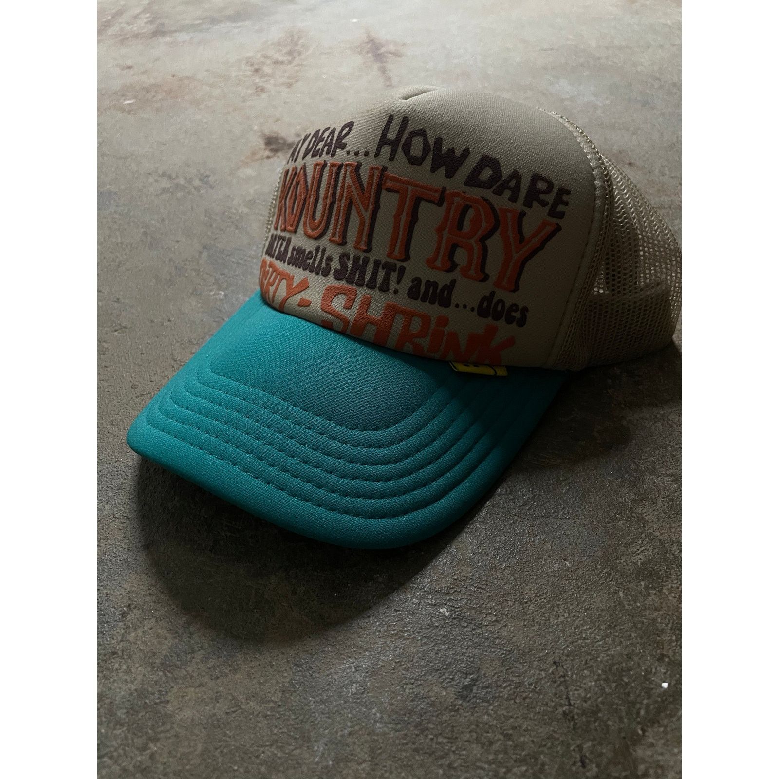 Kapital Kapital Kountry Trucker Tan Teal Used OS Size ONE SIZE - 1 Thumbnail