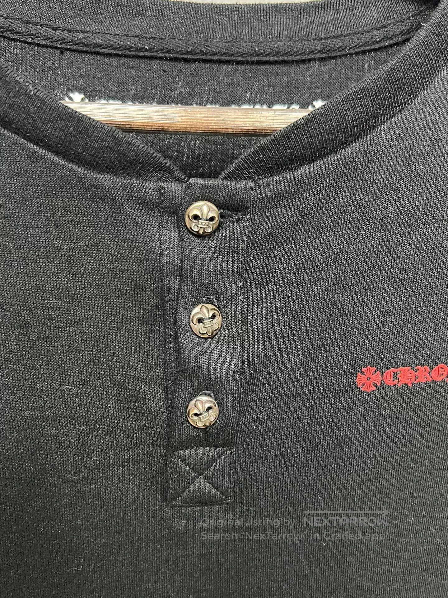 Chrome Hearts chrome hearts graphic long sleeve polo shirt. Size US L / EU 52-54 / 3 - 3 Thumbnail