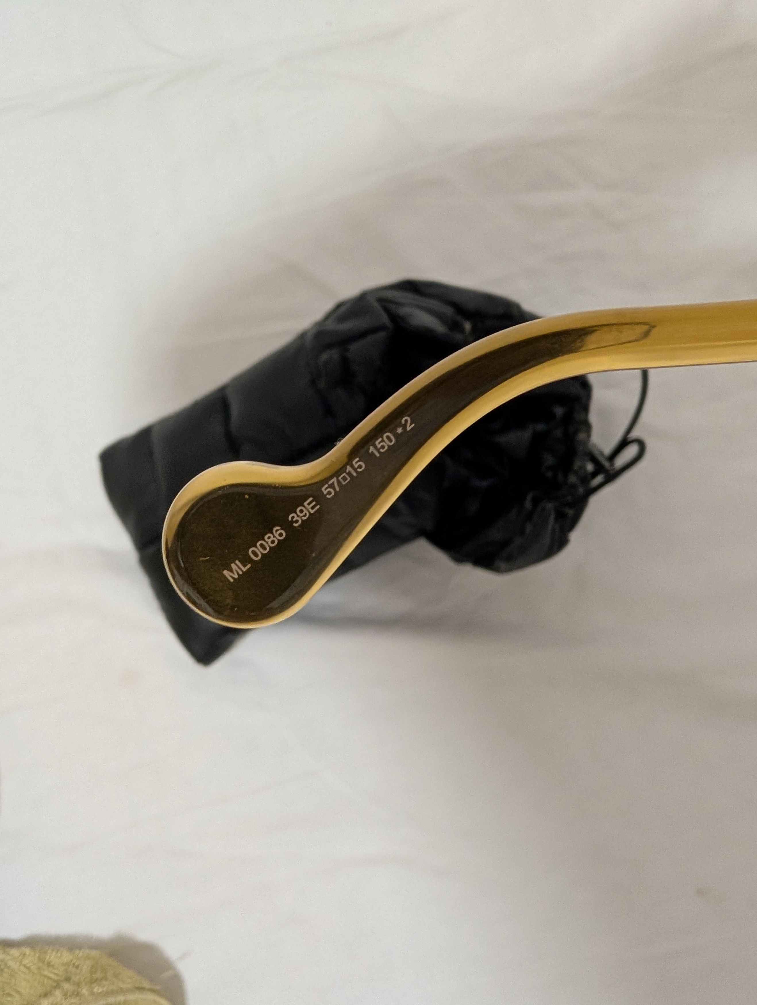 Moncler Moncler ML0086 39E SHINY YELLOW 57/15/150 UNISEX Sunglasses Size ONE SIZE - 5 Thumbnail