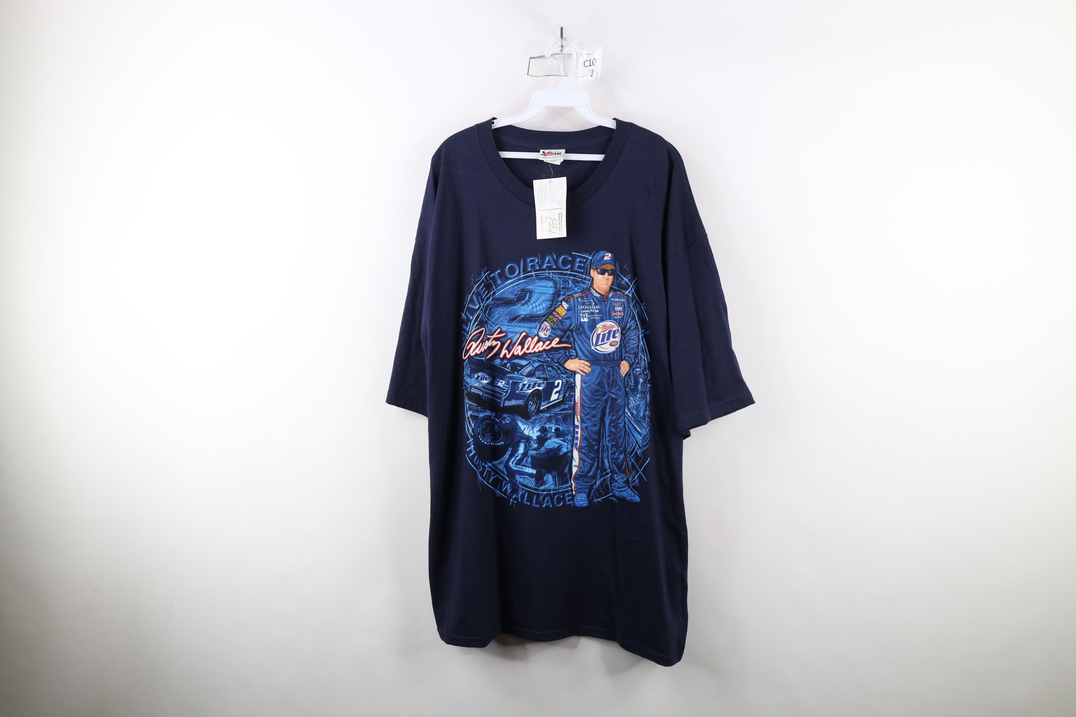 Vintage NOS Vintage Y2K 2001 NASCAR Racing All Over Print T-Shirt Size US XXL / EU 58 / 5 - 1 Thumbnail