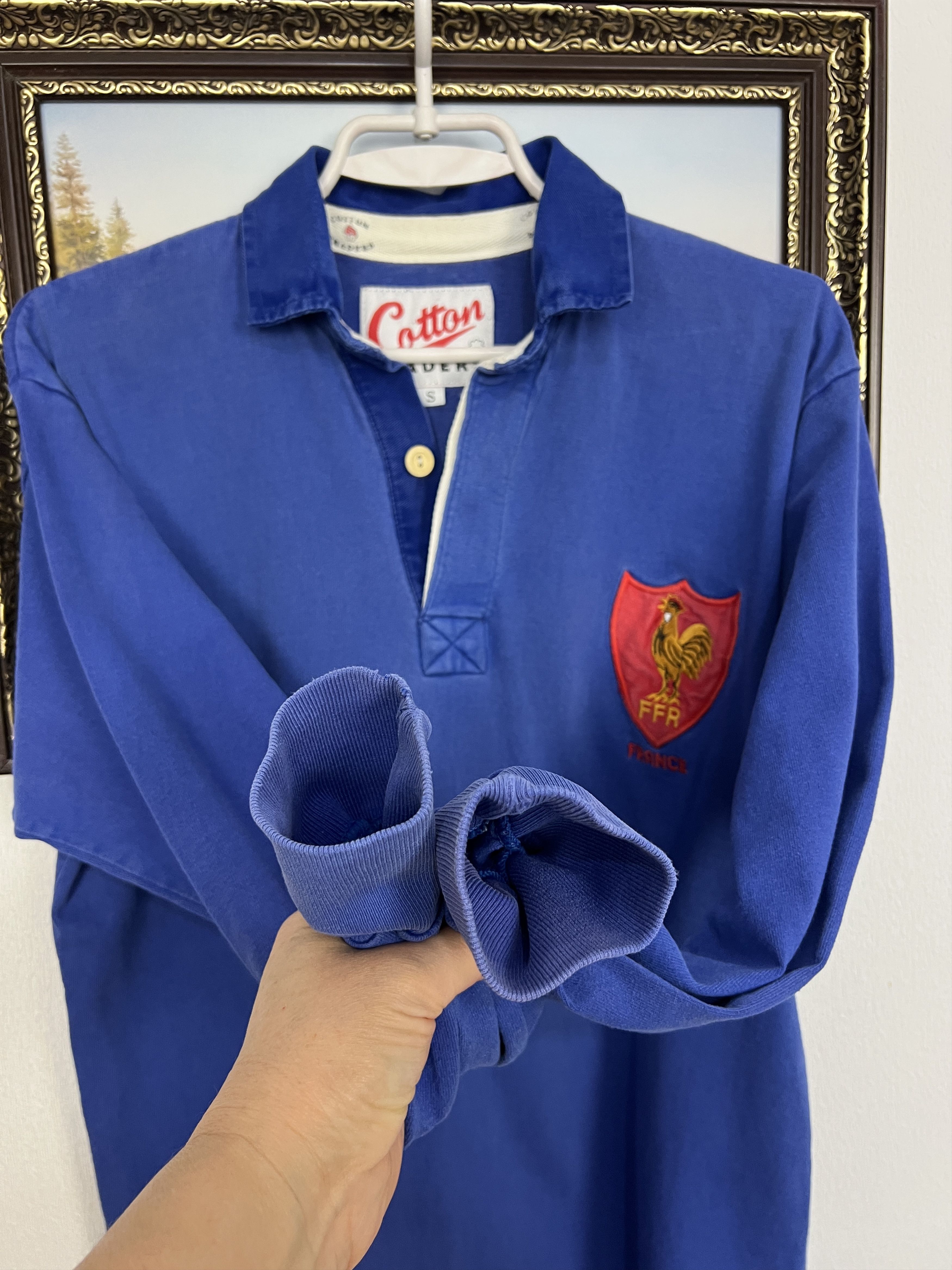 Cotton Traders Vintage 90's France Rugby Union Long Sleeve Jersey Trikot Size US S / EU 44-46 / 1 - 4 Thumbnail