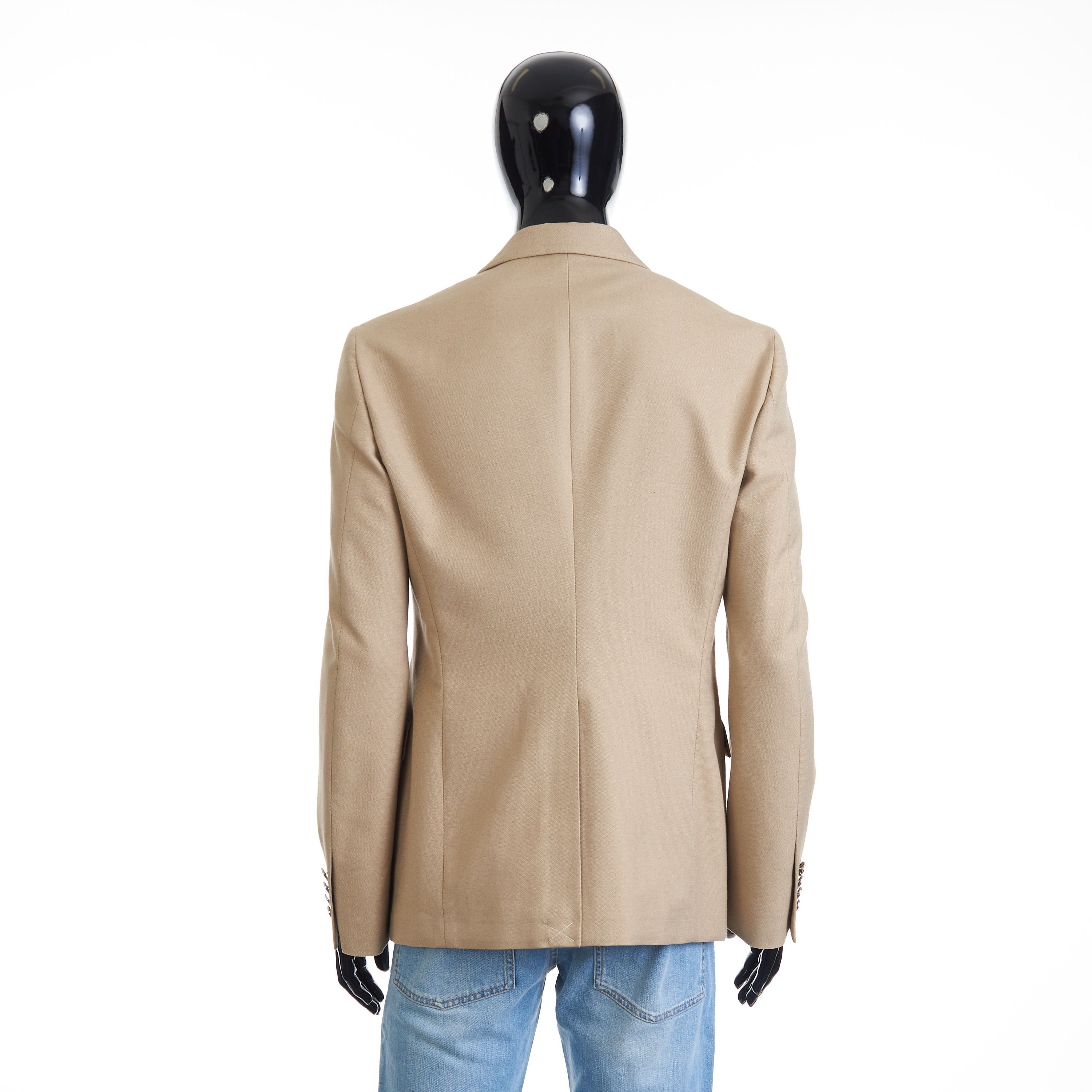 Alexander McQueen Beige Deconstructed Single Breasted Blazer Jacket - Cotton Size 40R - 6 Thumbnail