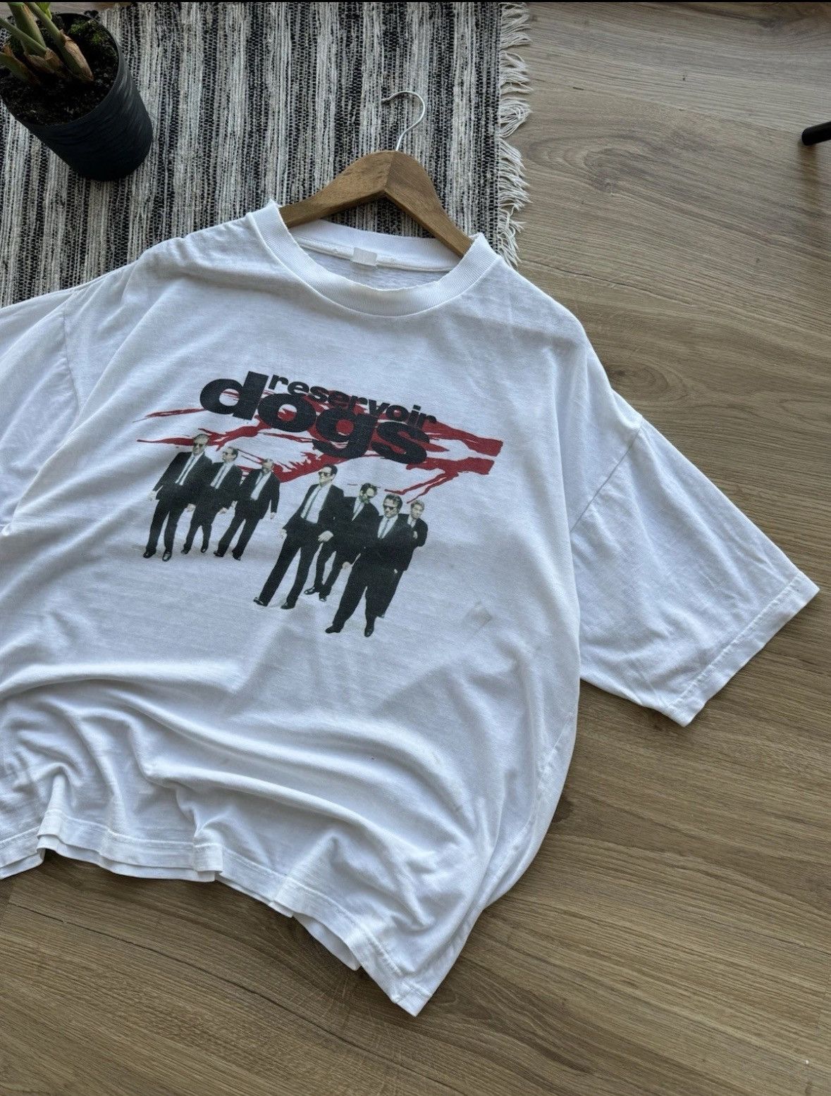 Vintage 1992 Reservoir Dogs Quentin Tarantino Movie T-Shirt 90s Film Size US XL / EU 56 / 4 - 2 Thumbnail