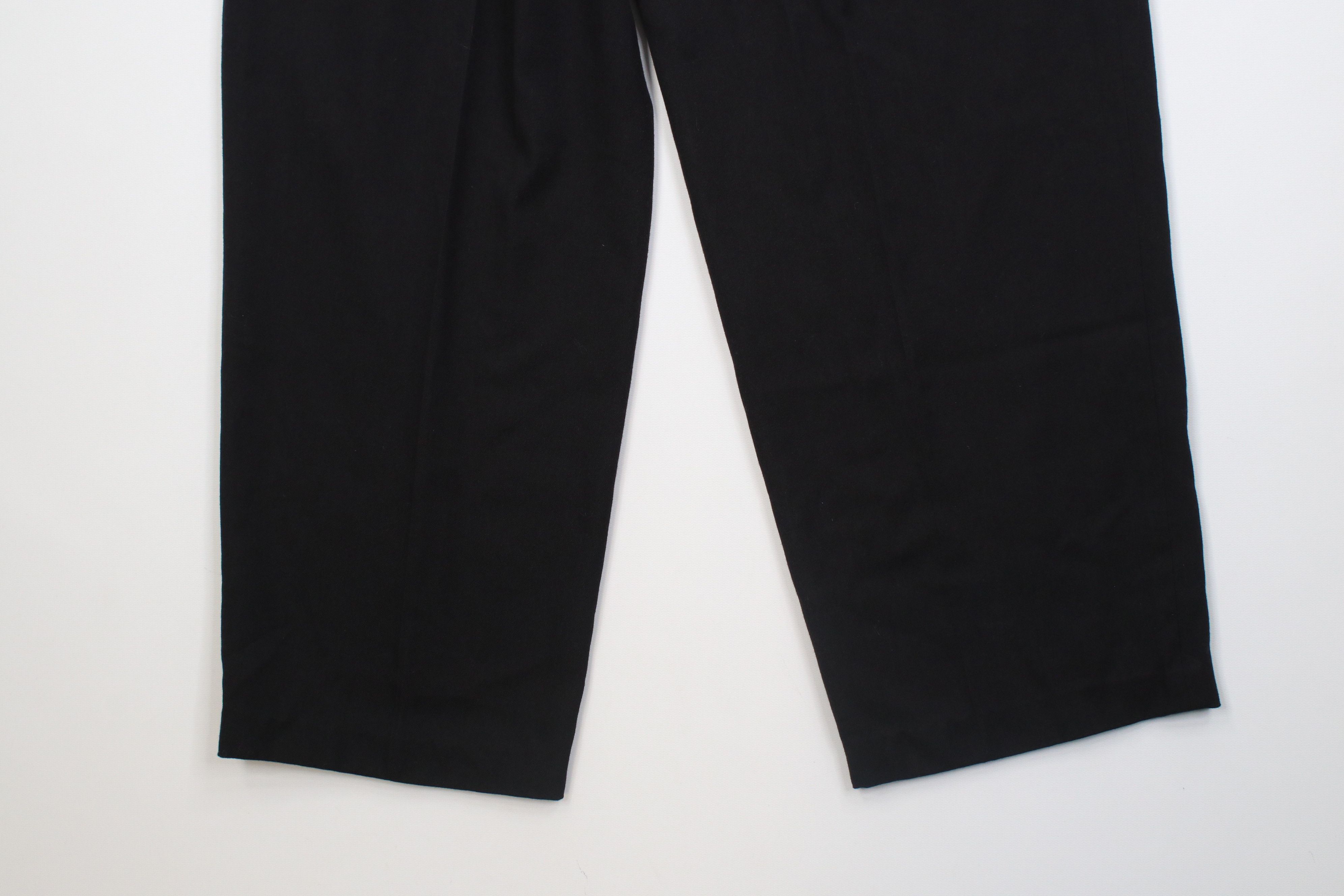 Vintage Vintage 90s Streetwear Blend Knit Pleated Chino Pants Black Size US 30 / EU 46 - 12 Thumbnail