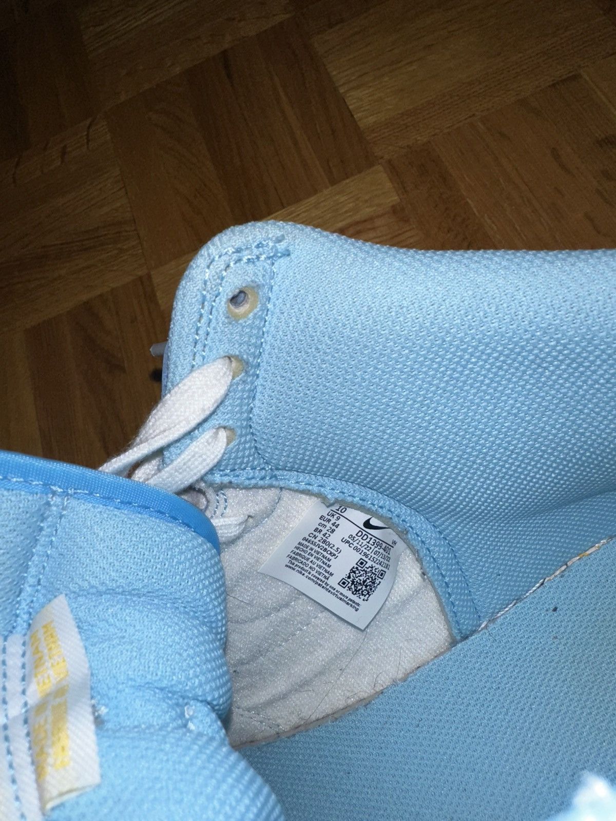 Nike Nike Jordan 1 North Carolina High Top Size US 10 / EU 43 - 8 Thumbnail