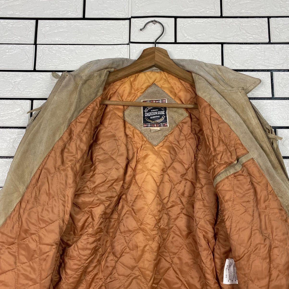 Japanese Brand 📌Vintage Genuine Leather Jacket Creation Cube Issey Miyake Size US M / EU 48-50 / 2 - 17 Thumbnail