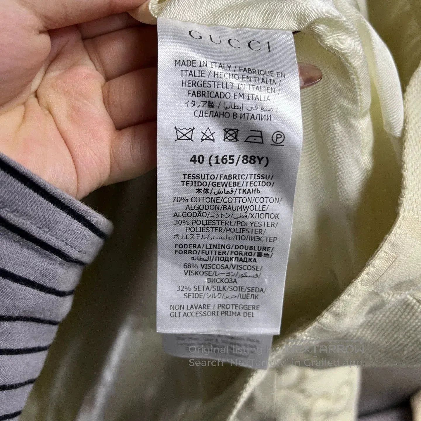 Gucci gucci white logo hooded jacket size 40. Size US XXS / EU 40 - 2 Thumbnail