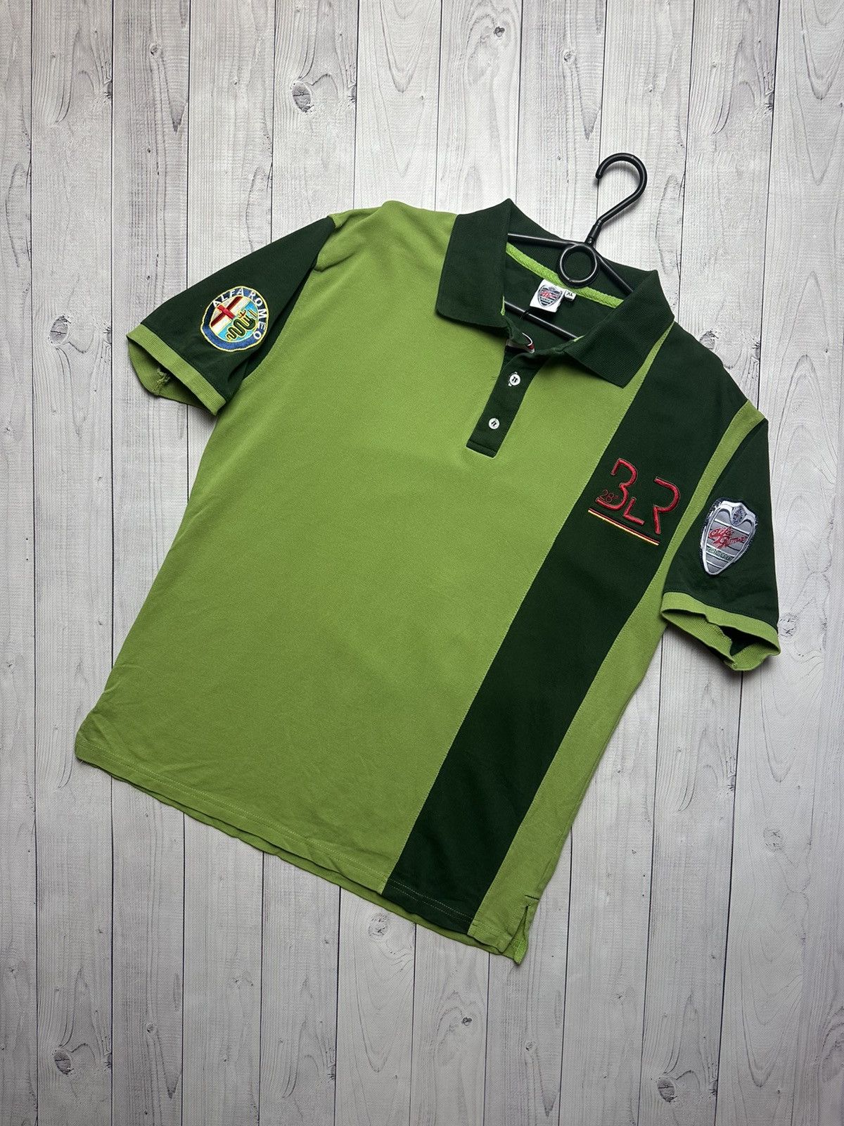 Other Vintage Racing polo Alfa Romeo green size XL logo Size US XL / EU 56 / 4 - 1 Thumbnail