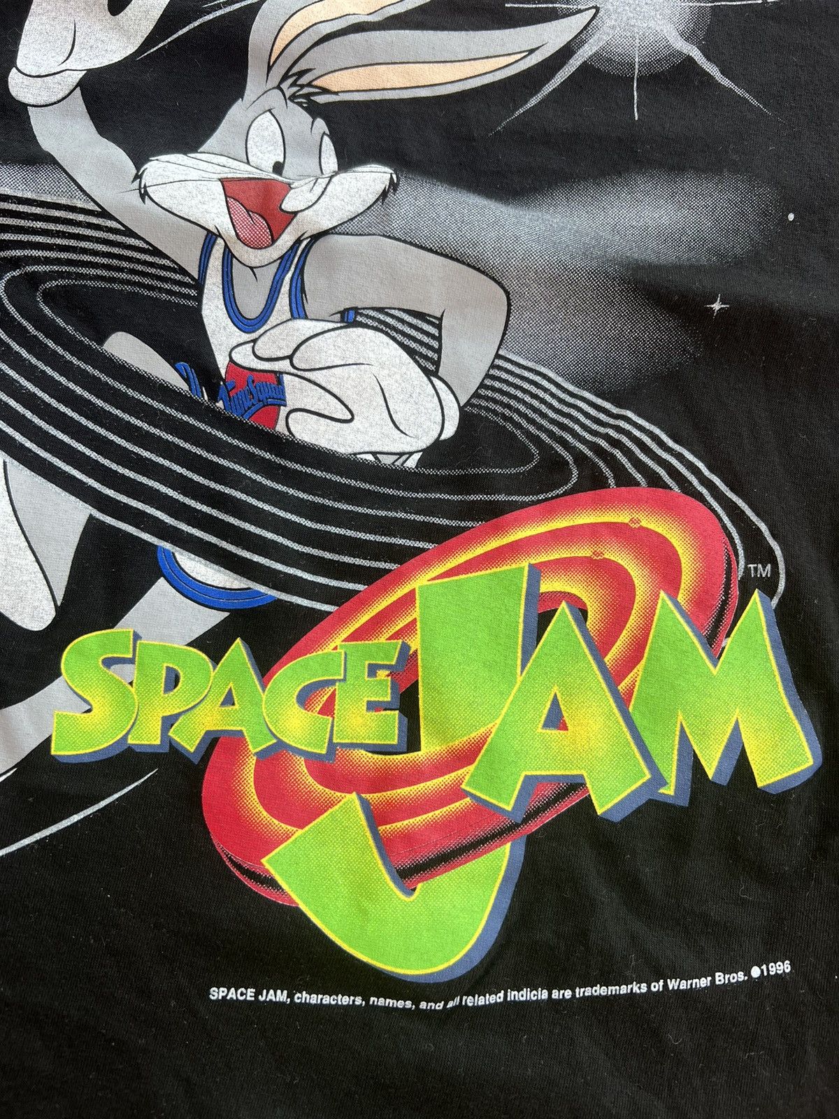 Nutmeg × Vintage × Warner Bros 1996 Vintage Bugs Bunny Space Jam Nutmeg T-Shirt Size US L / EU 52-54 / 3 - 5 Thumbnail