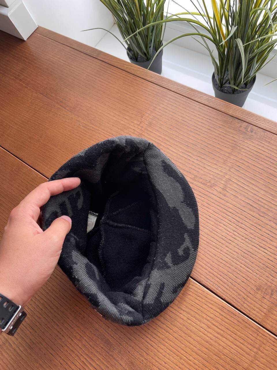 Nike × Vintage Vintage Nike Air Max Y2K Swoosh Drill Big Logo Hat Beanie Size ONE SIZE - 9 Thumbnail