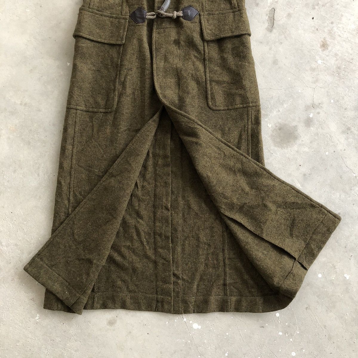 Jean Paul Gaultier JEAN PAUL GAULTIER Very Rare Design Long Wool Duffle Coat Size US XXS / EU 40 - 7 Thumbnail