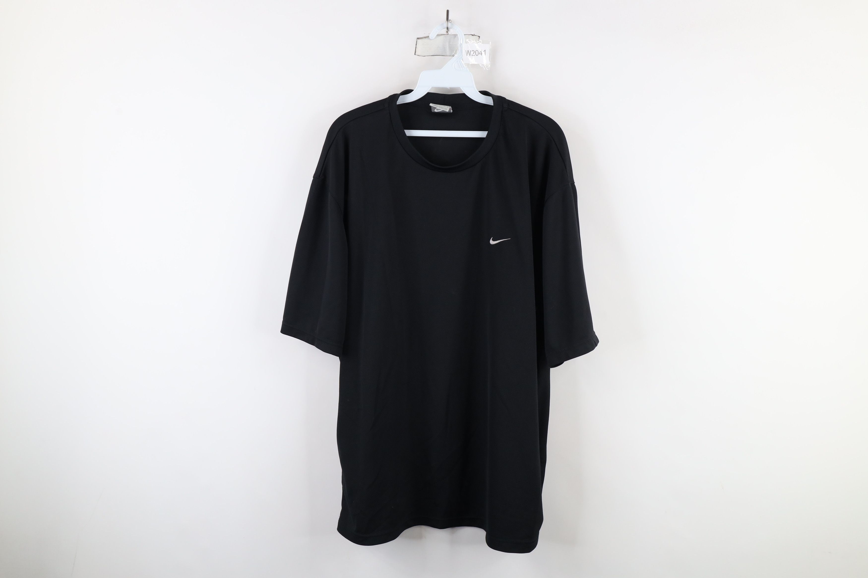 Nike × Vintage Vintage Nike Travis Scott Mini Swoosh Knit T-Shirt Black Size US XL / EU 56 / 4 - 1 Thumbnail