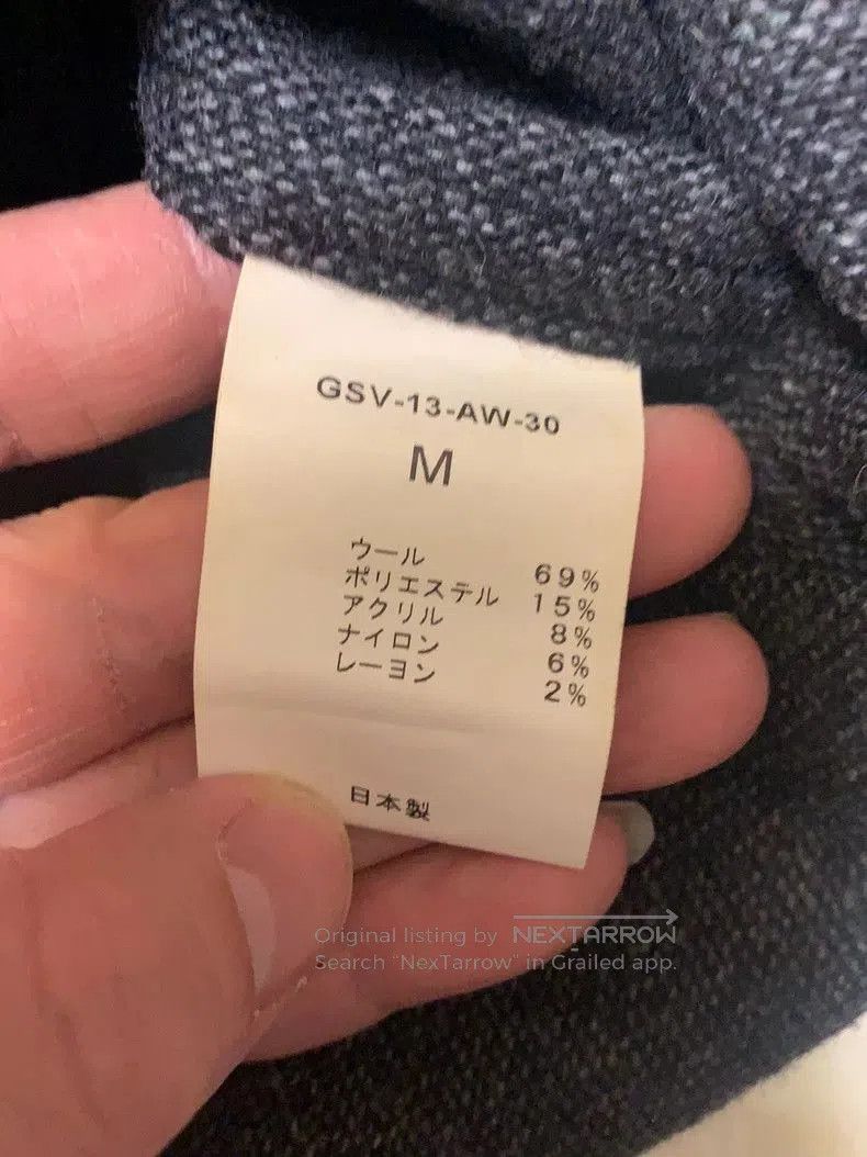 Japanese Brand Gangsterville Wool Shirt Black Style. Size US M / EU 48-50 / 2 - 6 Thumbnail