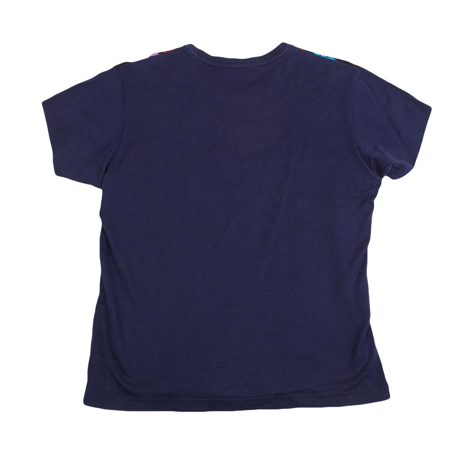 Issey Miyake Front Rose Print T-Shirt in Navy Blue Size US XL / EU 56 / 4 - 8 Thumbnail