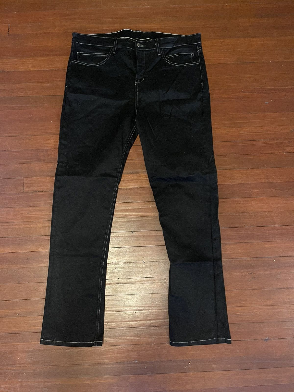 image of Joy Divizn Joydivzn Painkiller Wax Denim in Black, Men's (Size 34)