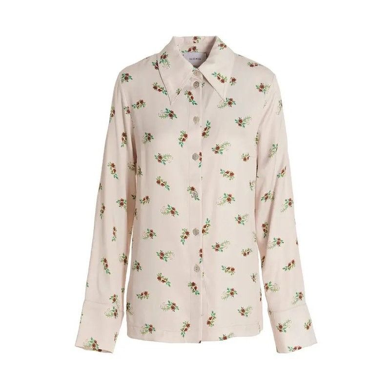 Sleeper $226 New Sleeper Beige Blossom Shirt - Small Size S / US 4 / IT 40 - 1 Thumbnail