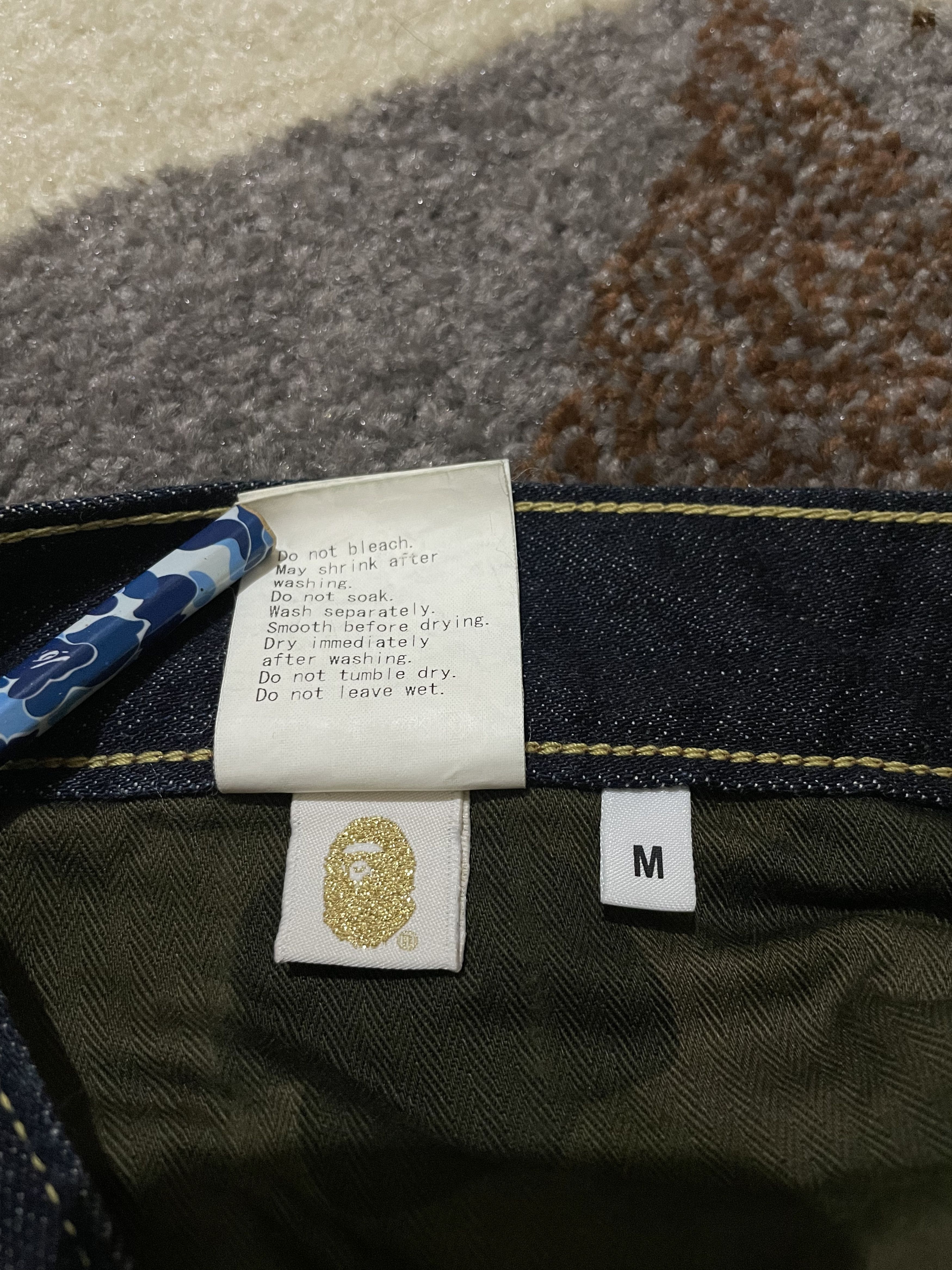 Bape Bape Logo Denim Slim Jeans Size US 31 - 9 Thumbnail