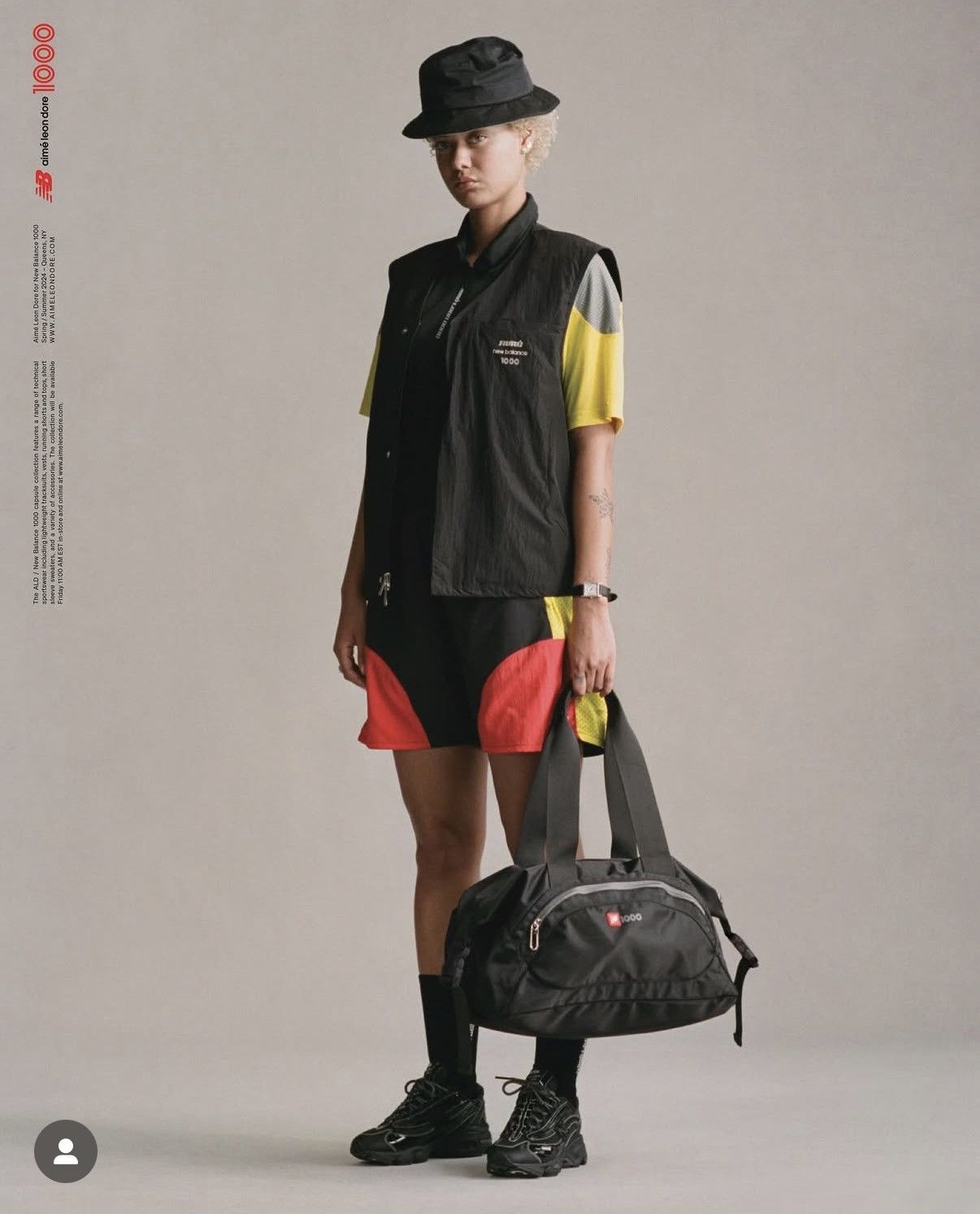 Aime Leon Dore Aime Leon dore new balance 1000 duffle bag weekend bag black Size ONE SIZE - 2 Thumbnail