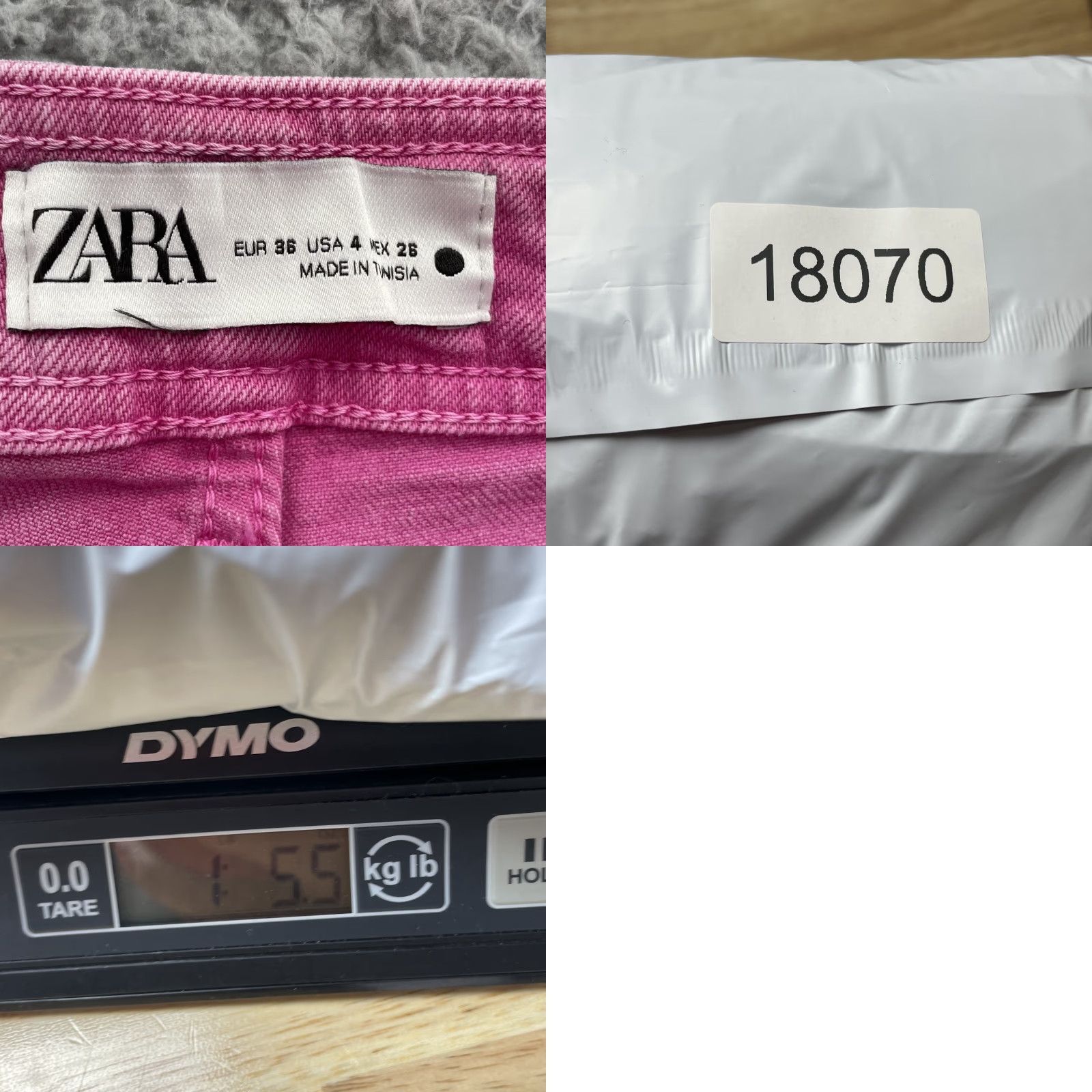 Zara Zar Wide Leg Jeans Womens 4 Pink Y2K Boho Chic Academia Classic Preppy 70's Work Shirt Jeans Pink 90s Bohemian Vintage? Size 27" / US 4 / IT 40 - 8 Thumbnail
