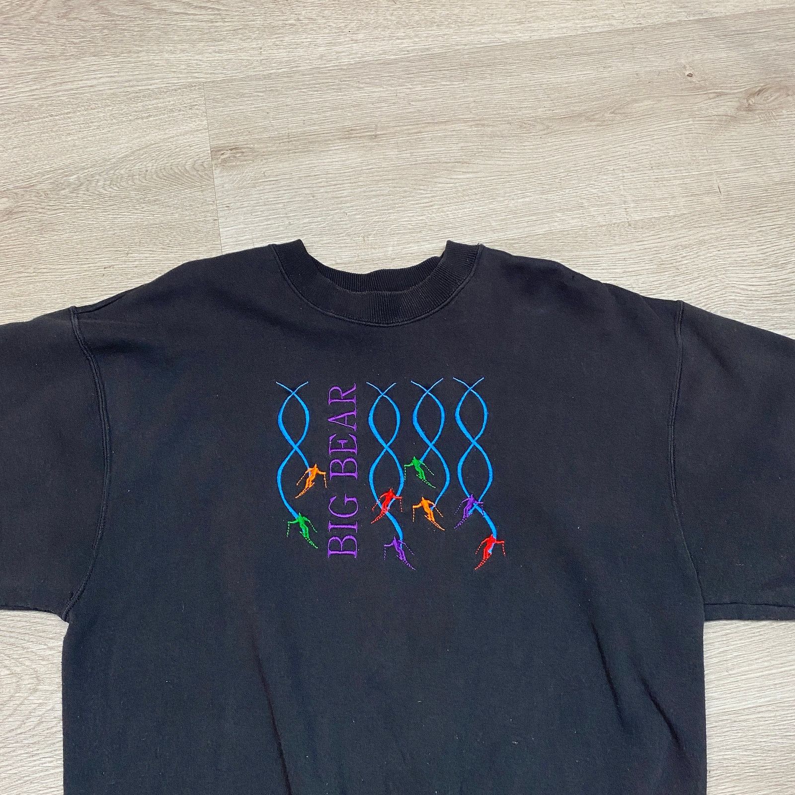 Hanes Vintage 90s Big Bear Ski Retro Crew Sweatshirt Men's XL Size US XL / EU 56 / 4 - 2 Thumbnail
