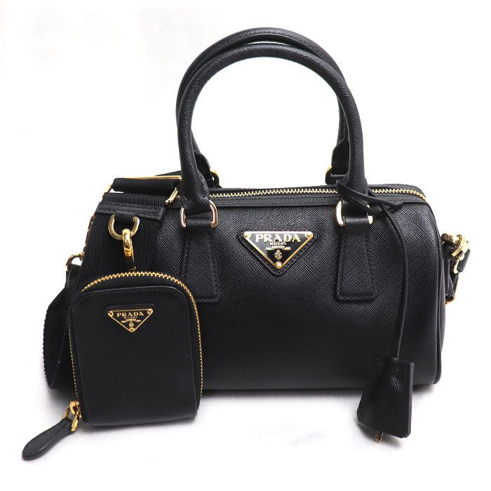 Prada Prada Prada Saffiano Lux 2way Shoulder Bag Leather Shoulder Bag 1BB846 DUTY FREE for USA Size ONE SIZE - 1 Thumbnail