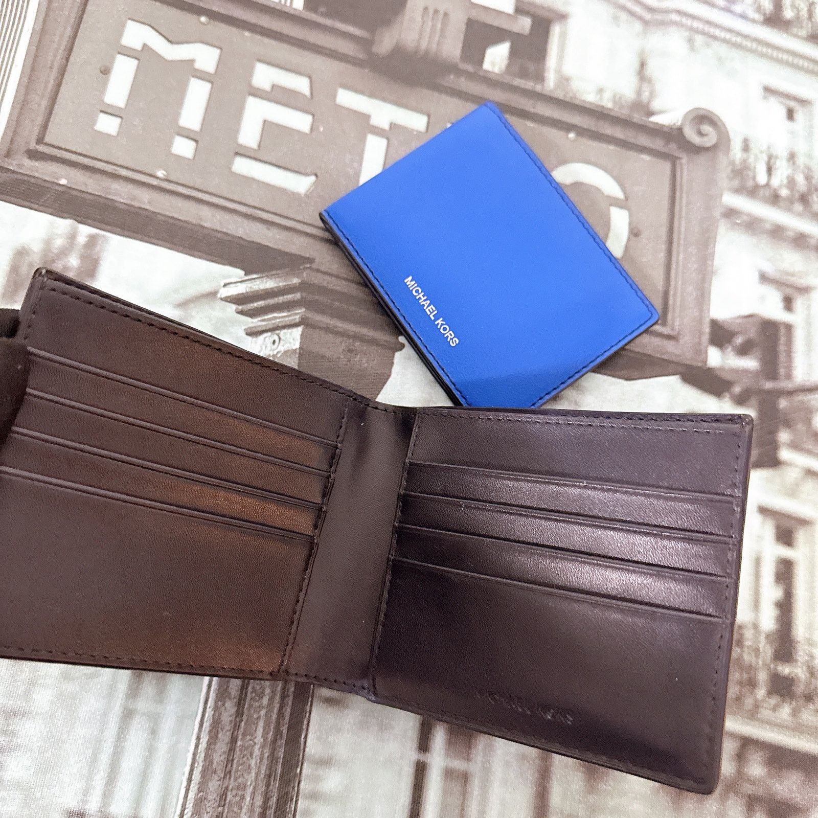Michael Kors Michael Kors 36S0LCOF2L Cooper Billfold Wallet with Passcase Size ONE SIZE - 7 Thumbnail