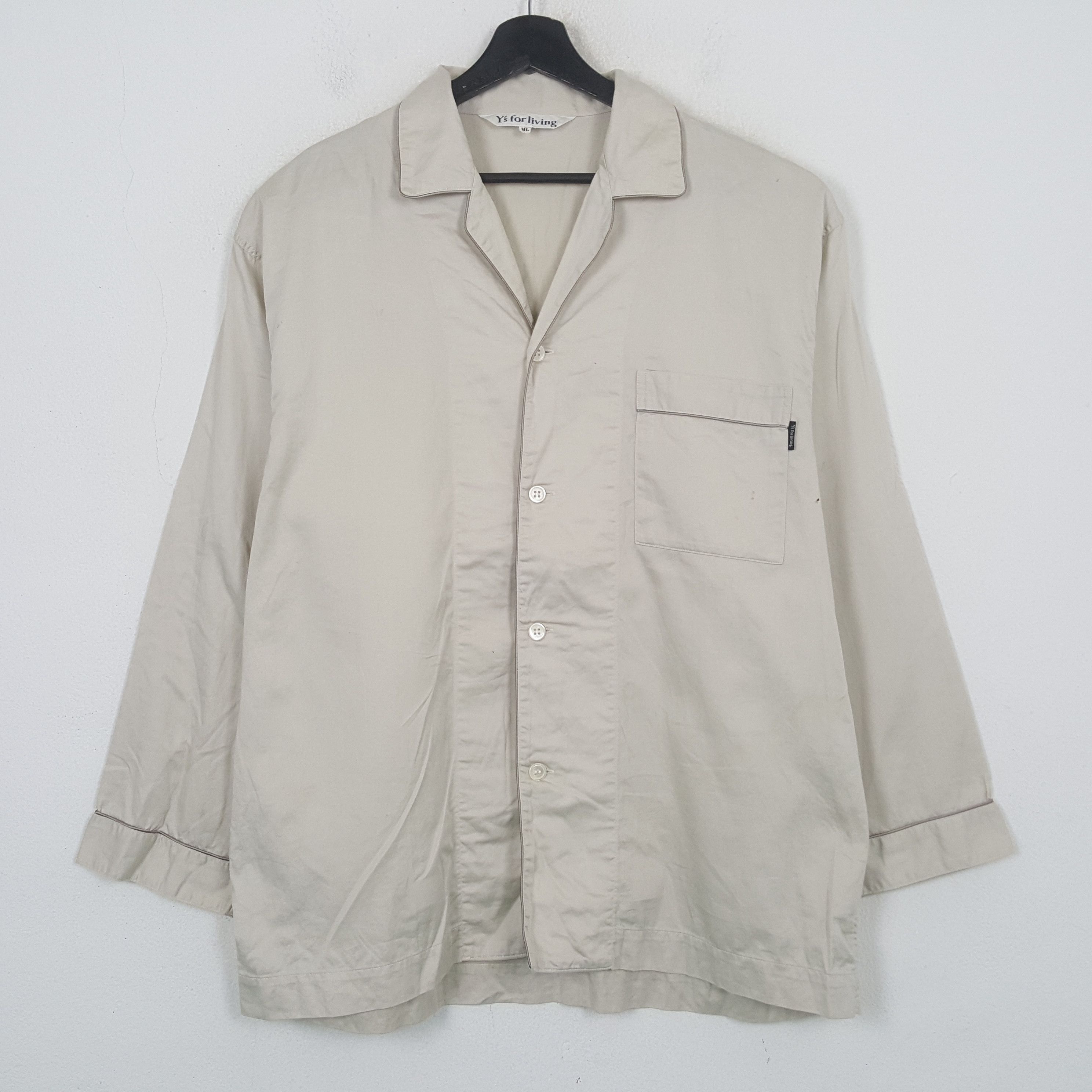 Yohji Yamamoto Ys For Living by Yohji Yamamoto Designer Shirt C294N76 Size US XL / EU 56 / 4 - 1 Thumbnail