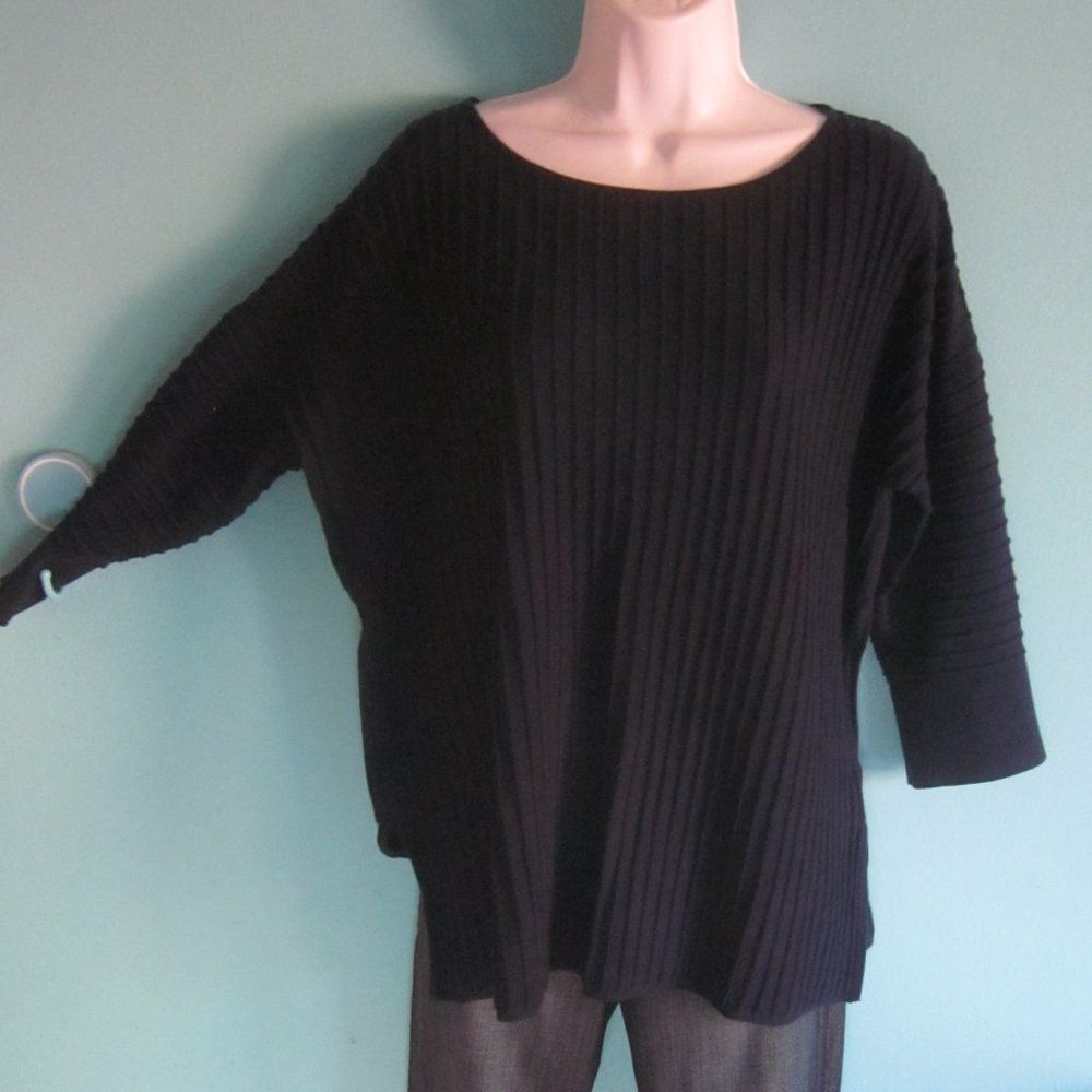 Eileen Fisher Kinross Navy Blue Cotton Sweater Womens Size Large Size L / US 10 / IT 46 - 9 Thumbnail