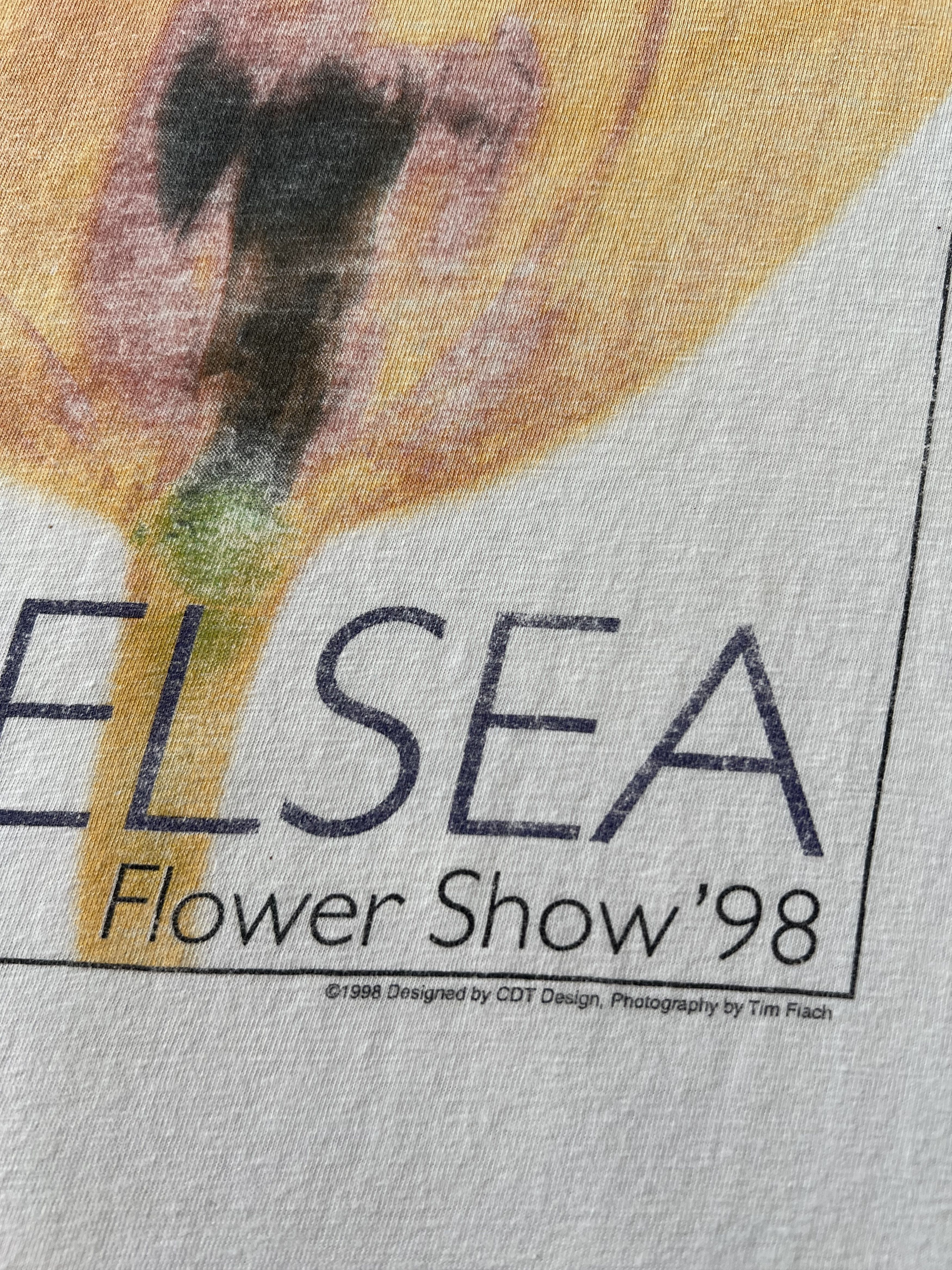 Arts & Science Vintage 1998 Chelsea Flower Show 98 Garden Art White T-shirt Size US XL / EU 56 / 4 - 5 Thumbnail