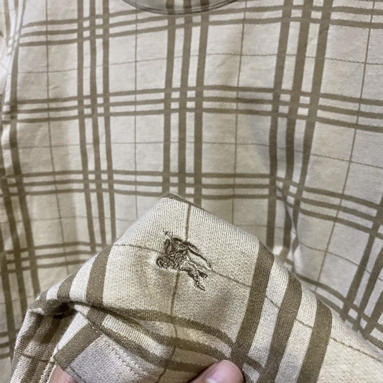 Burberry Burberry London Nova Checked Long Sleeve T-Shirt Size US M / EU 48-50 / 2 - 3 Thumbnail