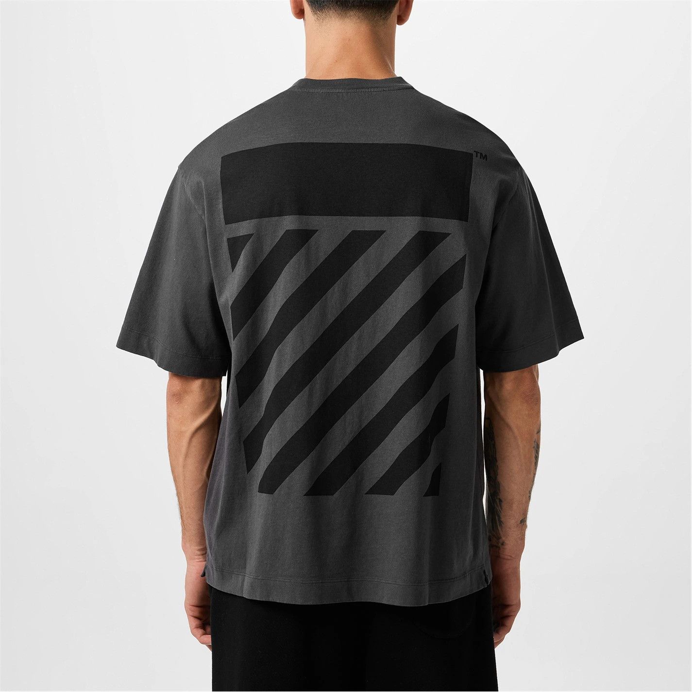Off-White o1g2r1mq0226 Skate Short Sleeve T-Shirt In Gray Size US XS / EU 42 / 0 - 5 Thumbnail