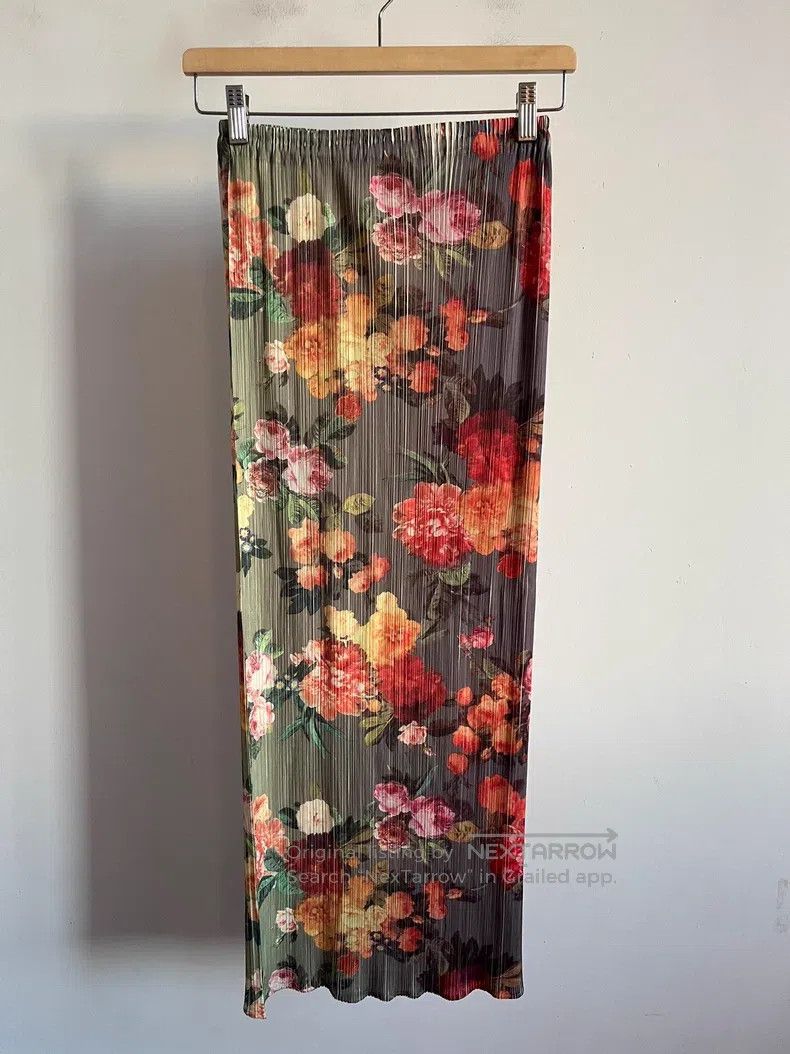 Issey Miyake Issey Miyake size:3 Brown Midi Skirt Size 22" - 1 Thumbnail