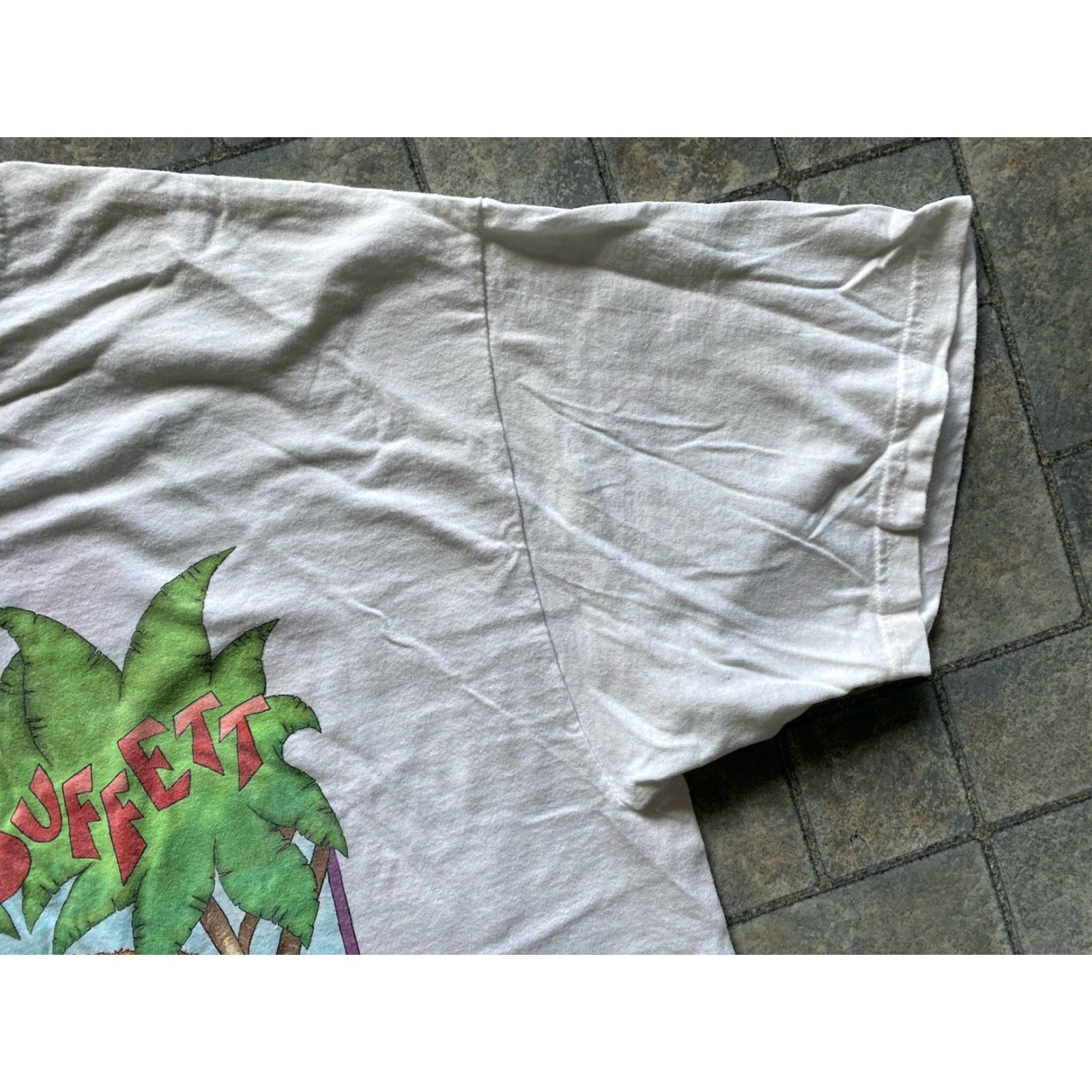 Vintage VINTAGE Jimmy Buffett Tour Shirt M&O KNITS T-Shirt Men XL White Short Sleeve Size US XL / EU 56 / 4 - 6 Thumbnail
