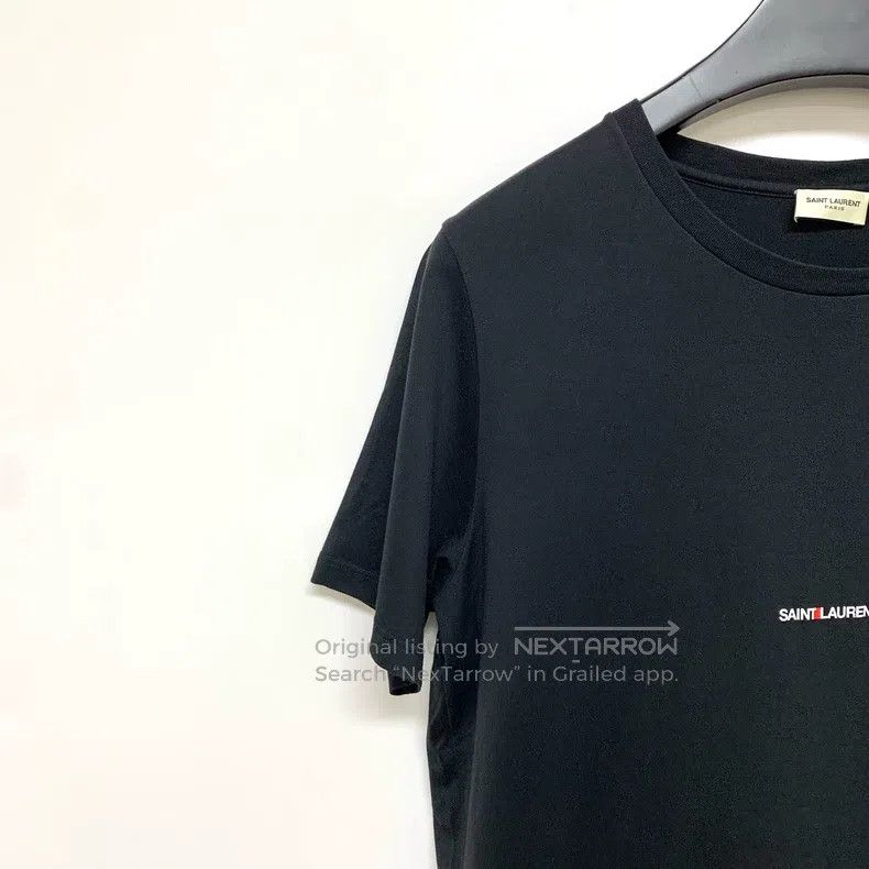 Saint Laurent Paris Saint Laurent Paris Short-sleeved with small logo i Size US XL / EU 56 / 4 - 7 Thumbnail