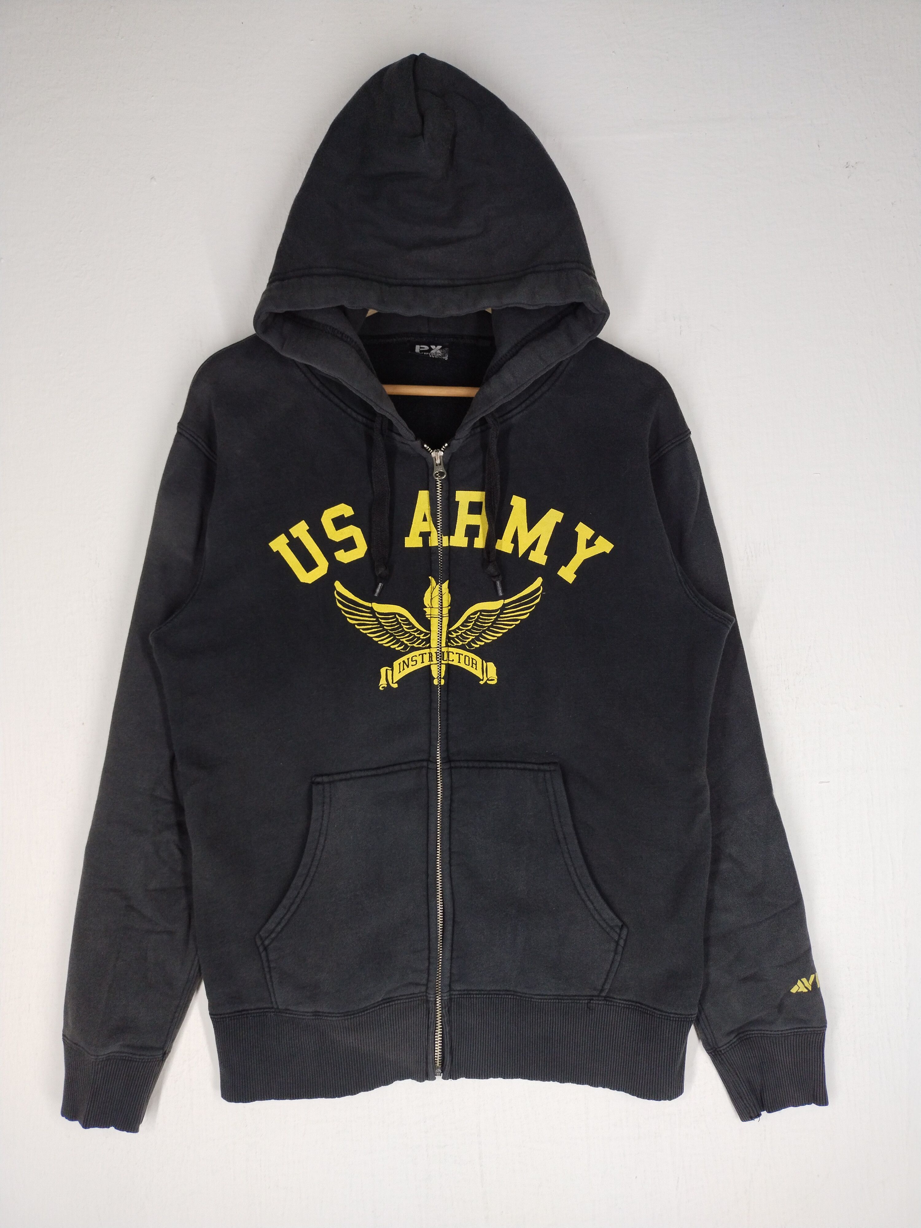 Avirex × Vintage Vintage Avirex PX US Army Zipper Hoodie Sweatshirt Size US M / EU 48-50 / 2 - 1 Thumbnail