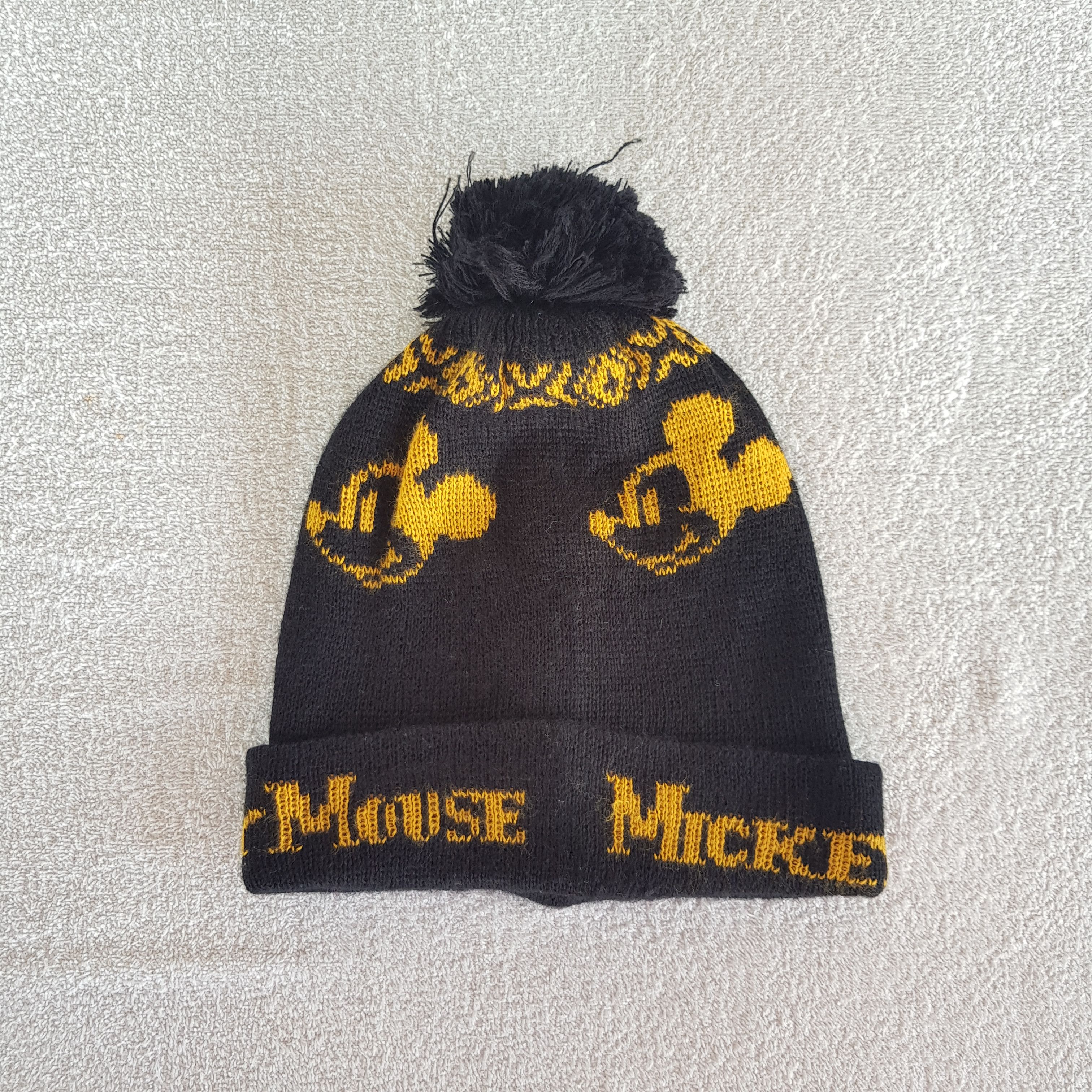 Mickey Mouse Vintage Mickey Mouse Beanie Cartoon Ski Snow Caps Hats. Size ONE SIZE - 1 Thumbnail