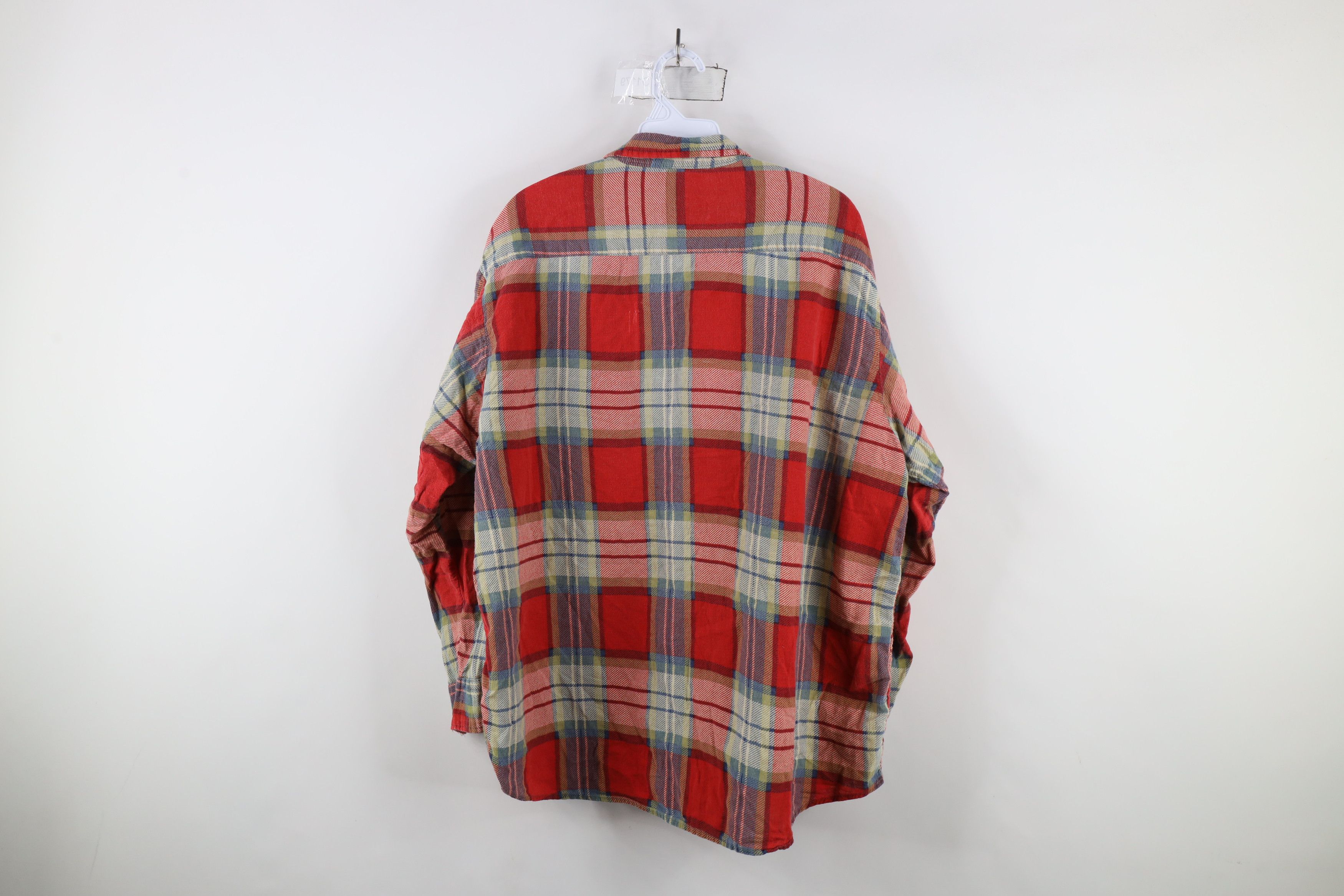Vintage Vintage 90s Streetwear Flannel Collared Button Shirt Plaid Size US XXL / EU 58 / 5 - 11 Thumbnail