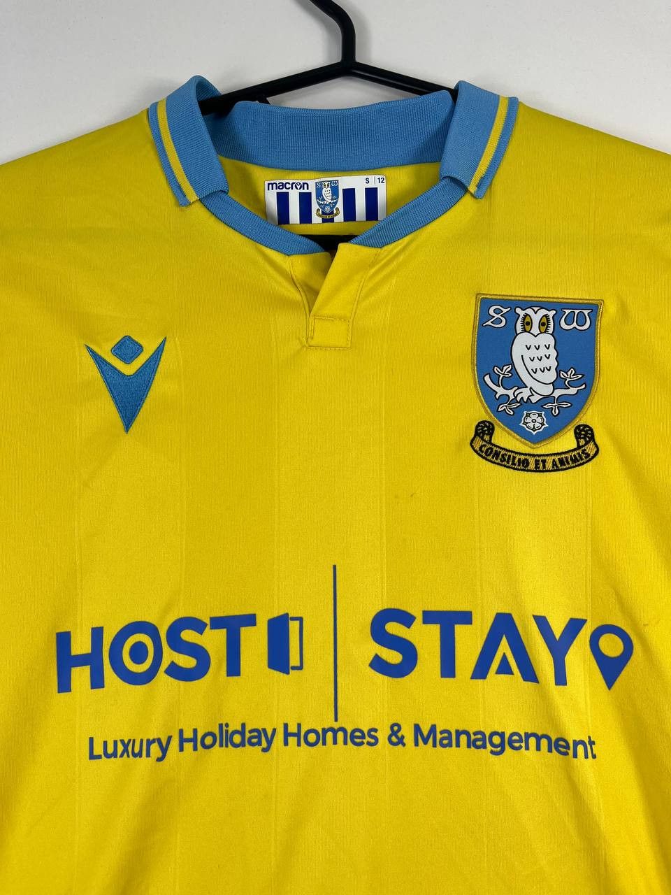 Macron Sheffield Wednesday 2023 Away Shirt Macron Yellow Size S Size US S / EU 44-46 / 1 - 2 Thumbnail